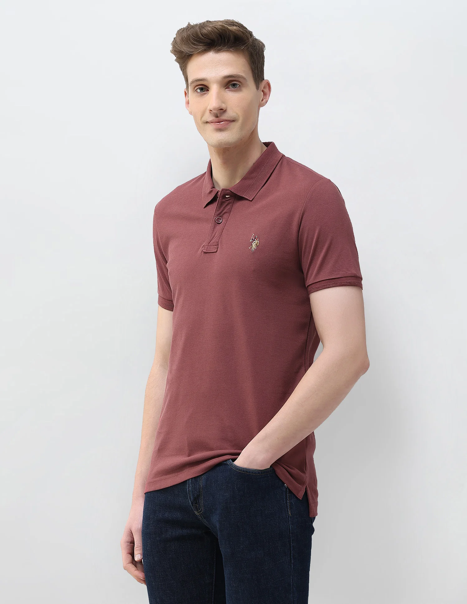 Solid Motel On The Coast Muscle Fit Polo Shirt - Image 4