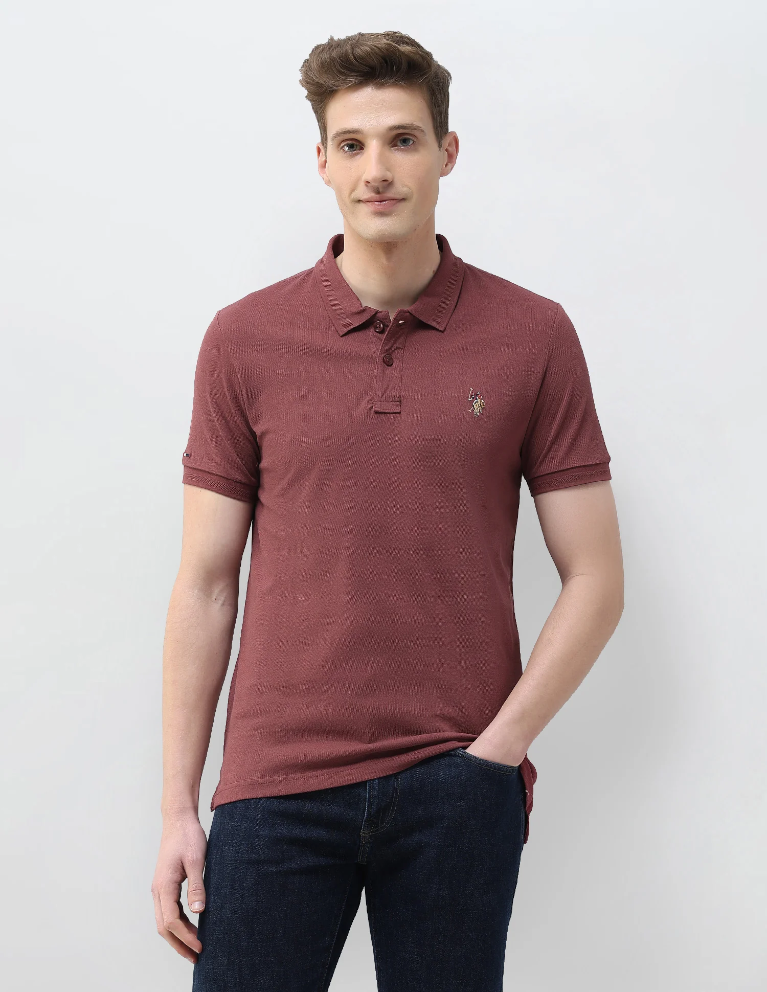 Solid Motel On The Coast Muscle Fit Polo Shirt - Image 6