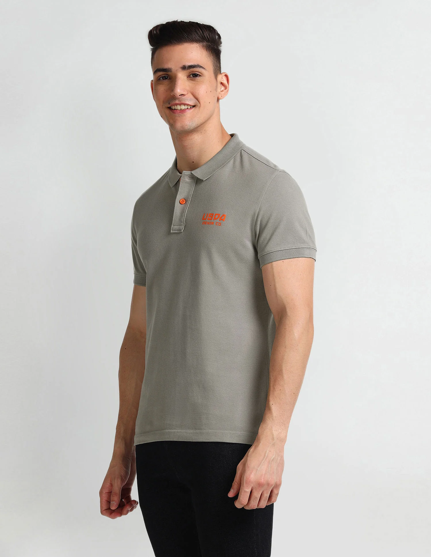 Solid Muscle Fit Polo Shirt - Image 4