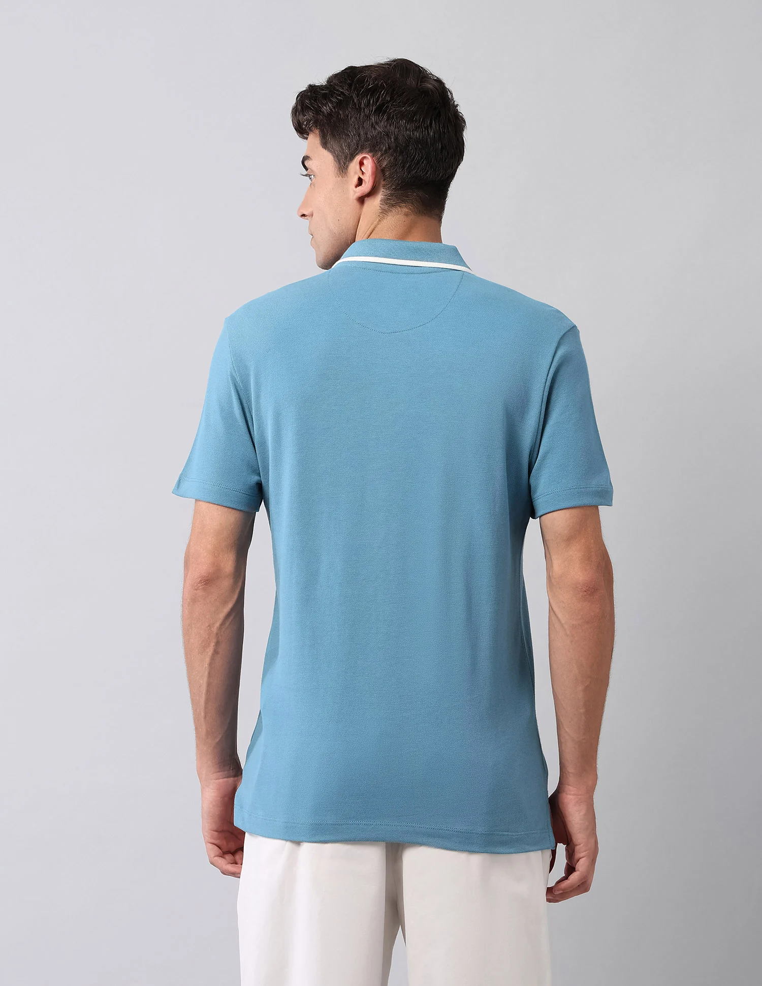 Solid Muscle Fit Polo Shirt - Image 5