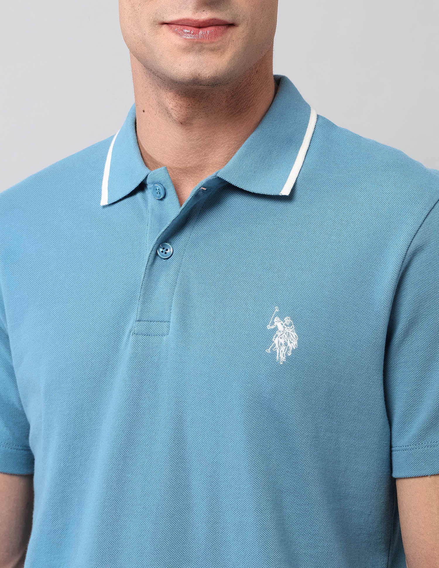 Solid Muscle Fit Polo Shirt - Image 7