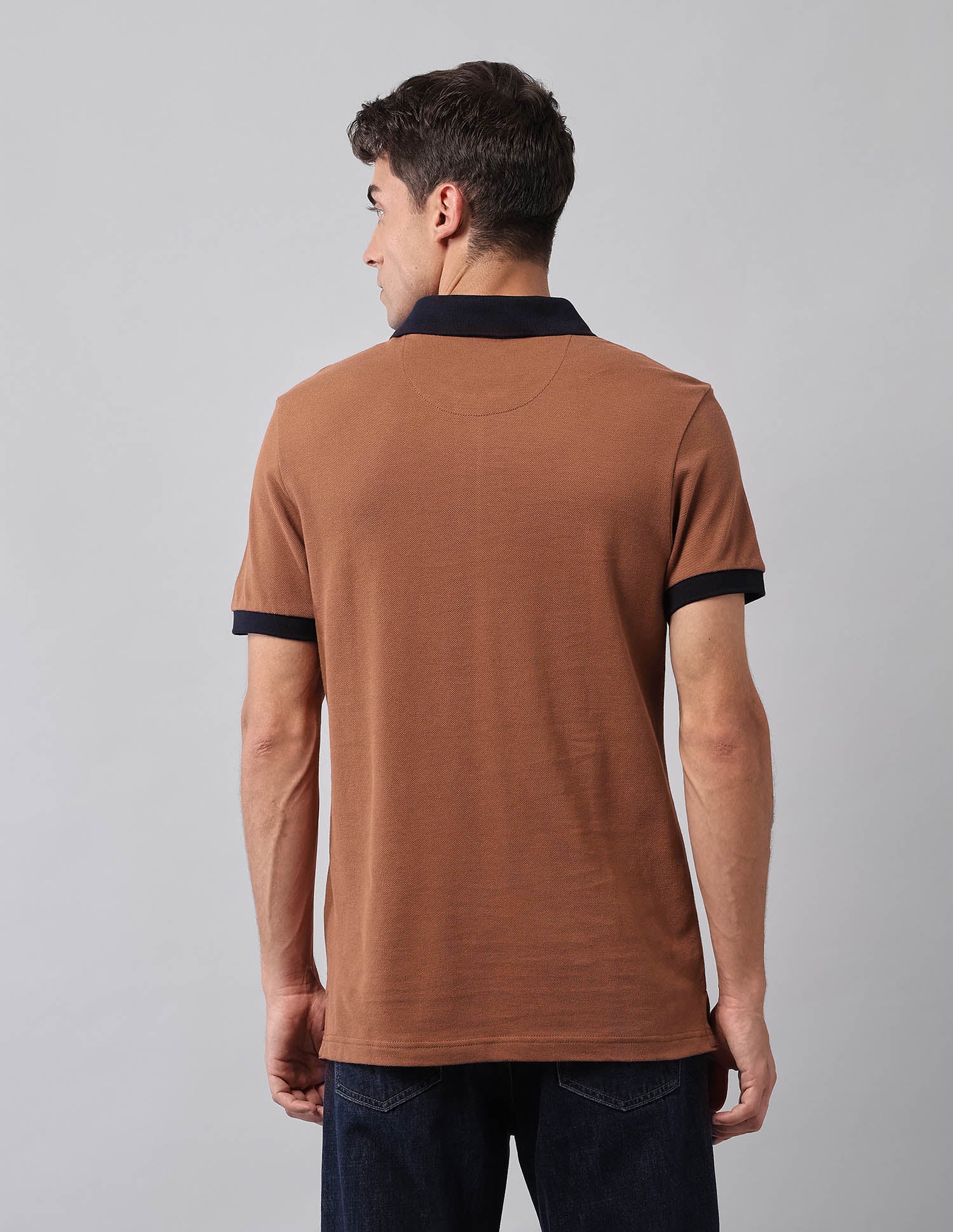 Solid Muscle Fit Polo Shirt - Image 5