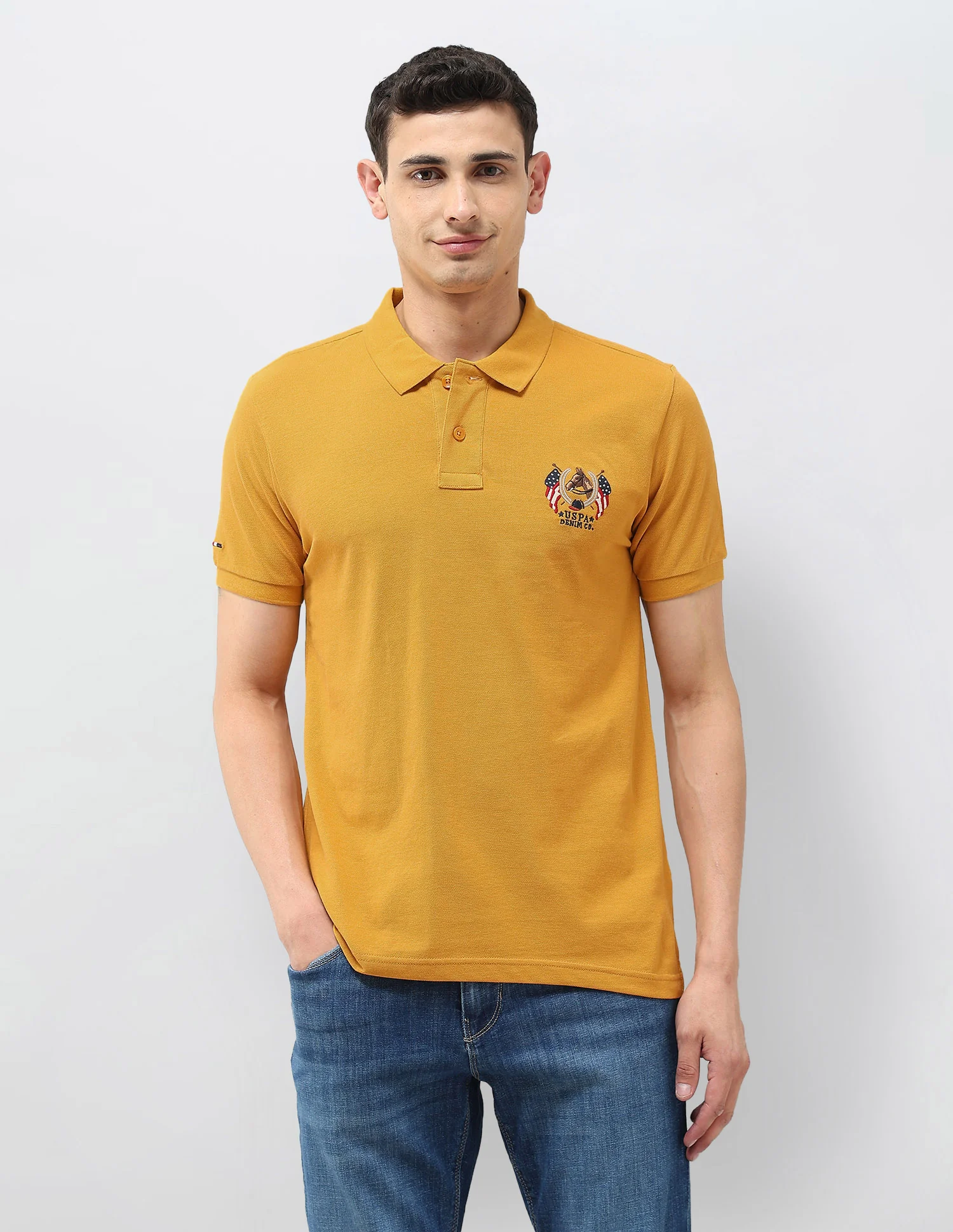 Solid Muscle Fit Polo Shirt - Image 6