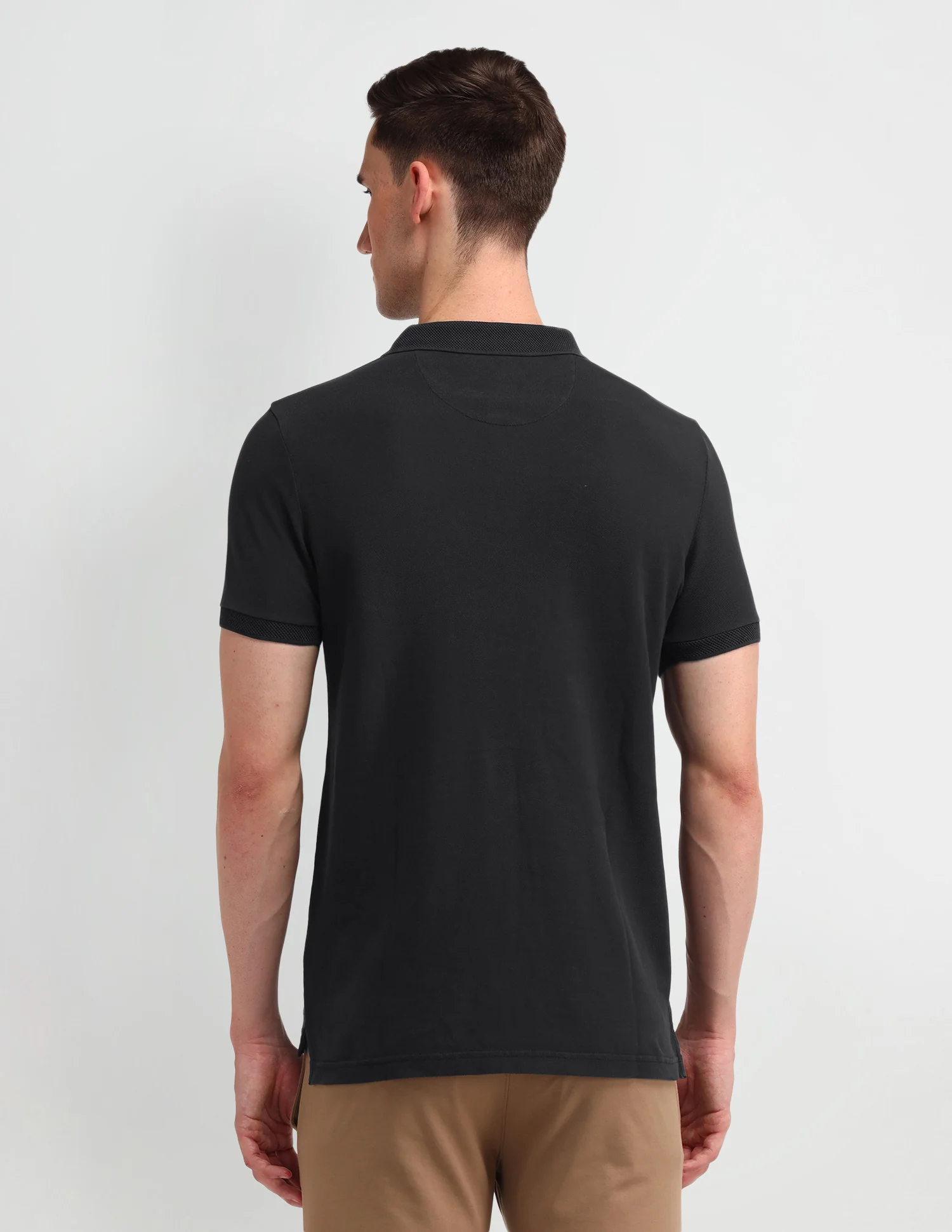 Solid Muscle Fit Polo Shirt - Image 5