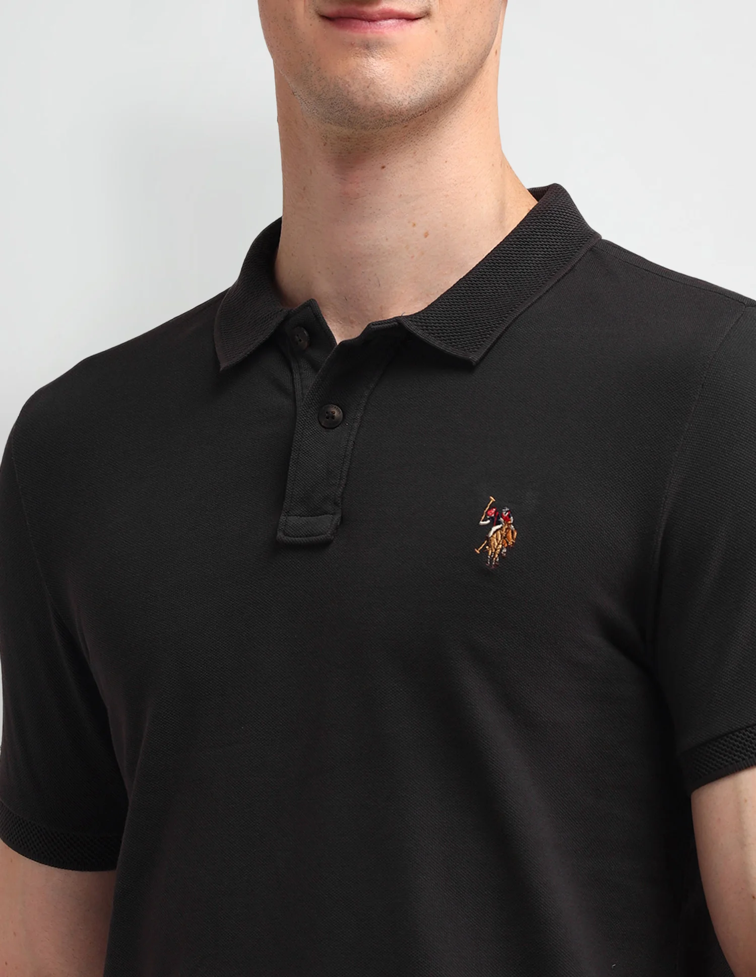 Solid Muscle Fit Polo Shirt - Image 7