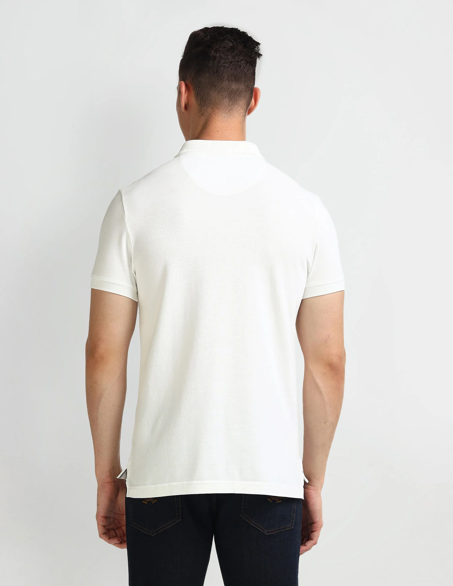 Solid Muscle Fit Polo Shirt - Image 5