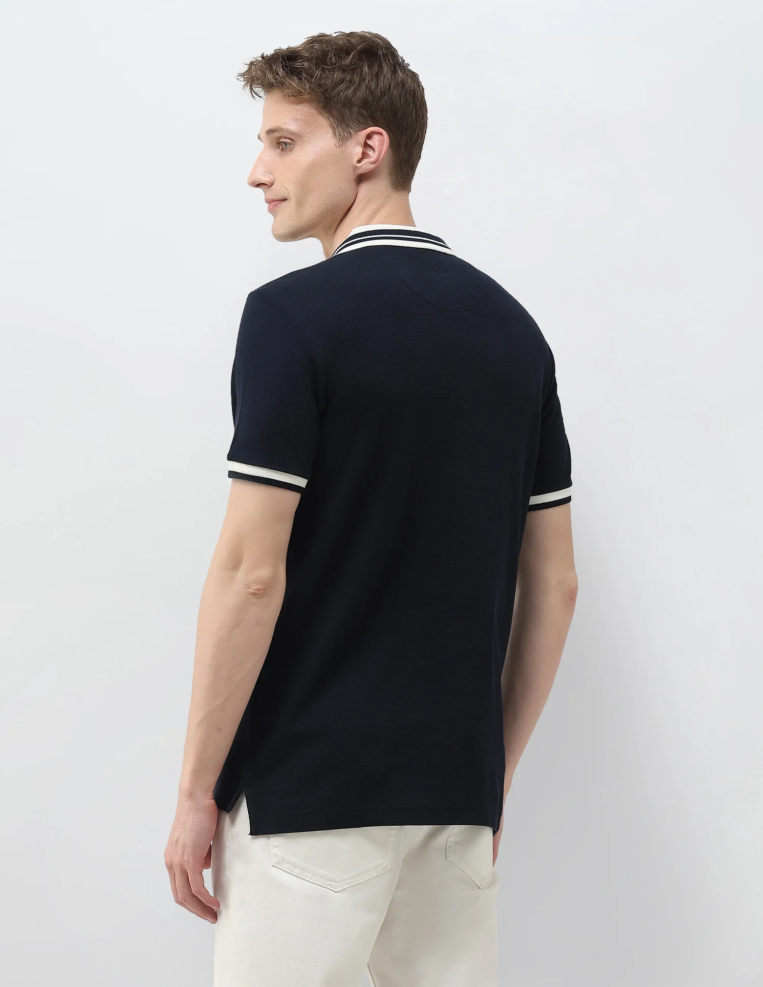 Solid Muscle Fit Polo Shirt - Image 5