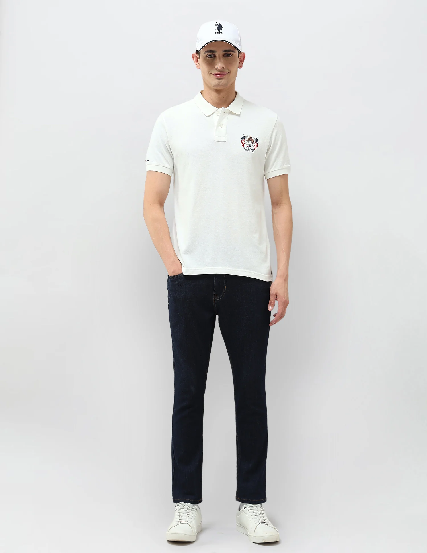 Solid Muscle Fit Polo Shirt - Image 3