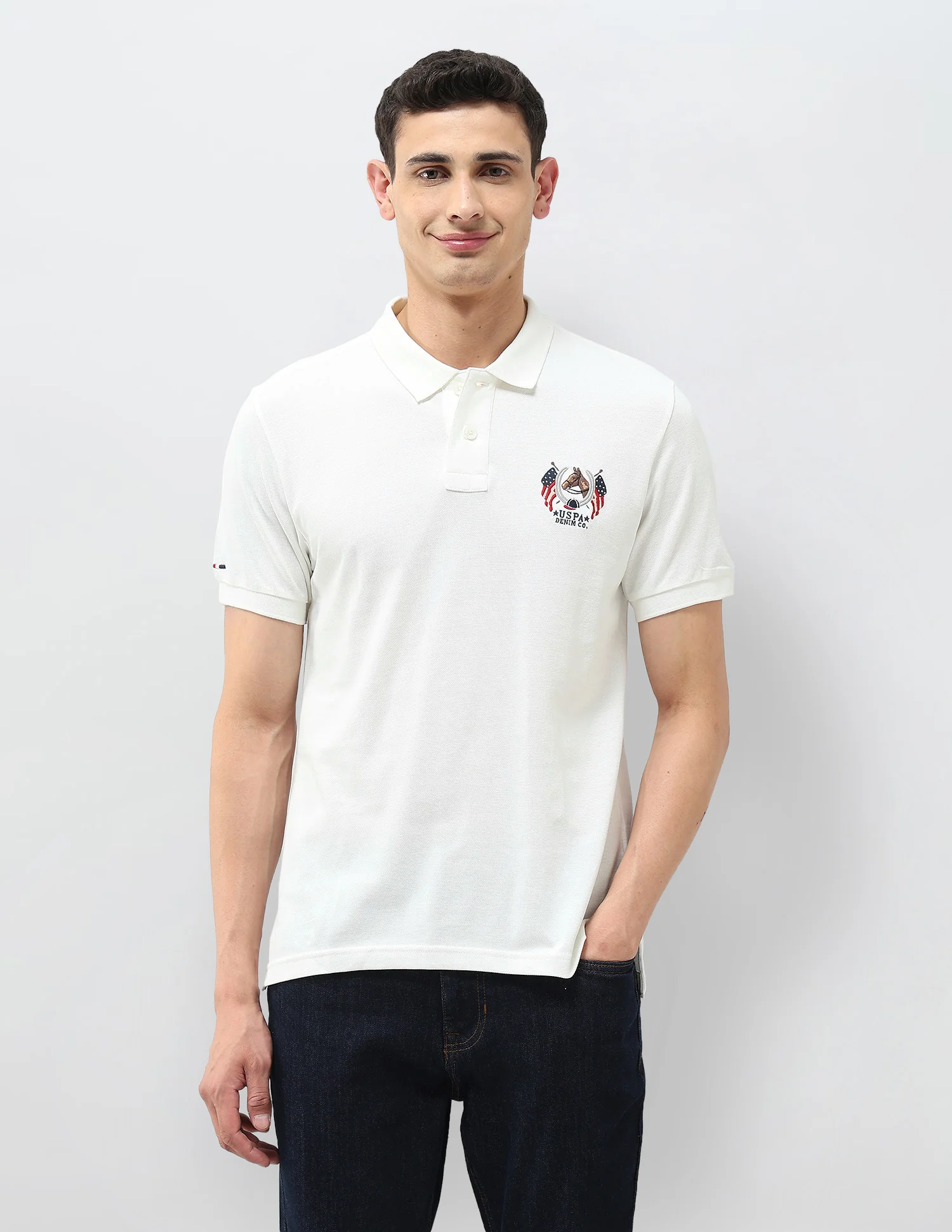 Solid Muscle Fit Polo Shirt - Image 6
