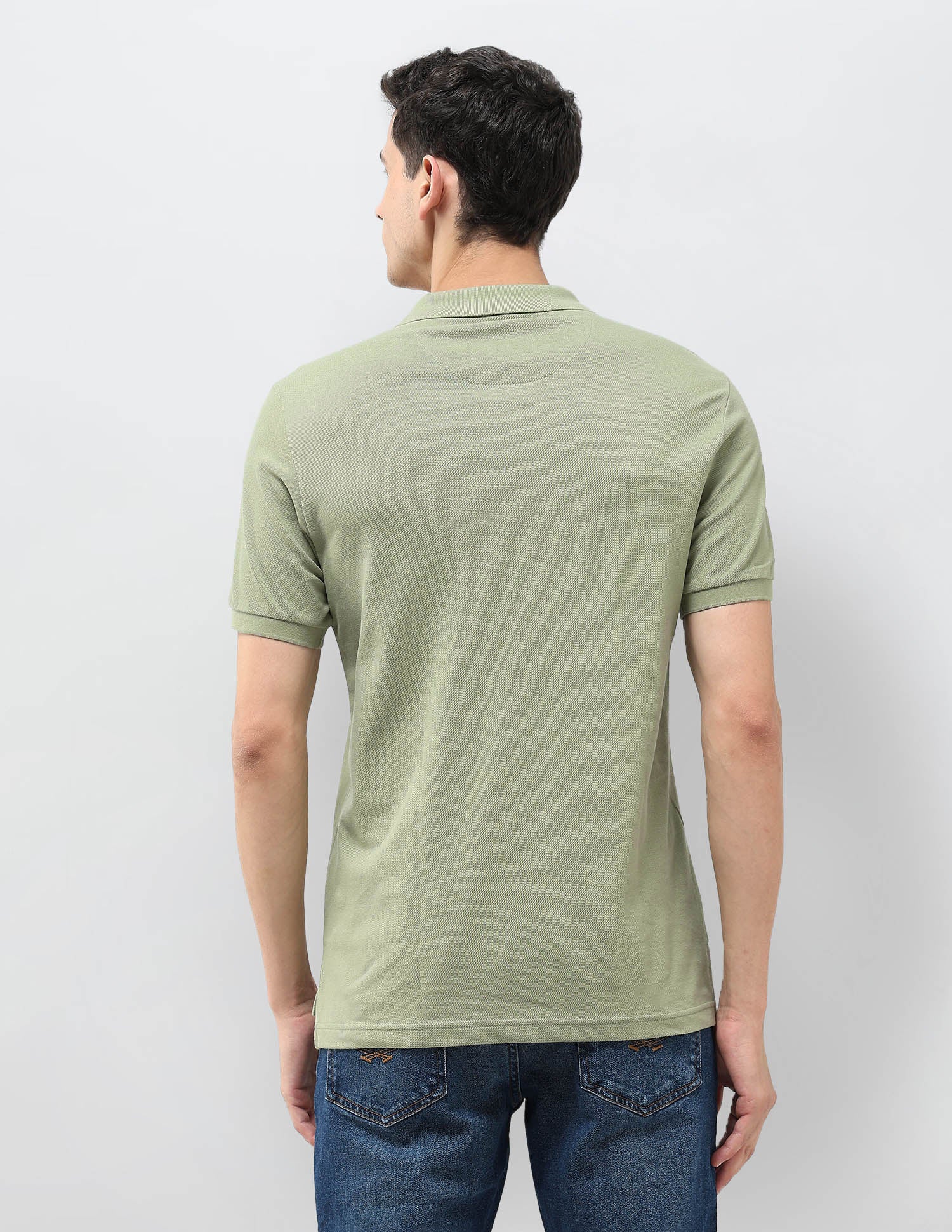 Solid Muscle Fit Polo Shirt - Image 5
