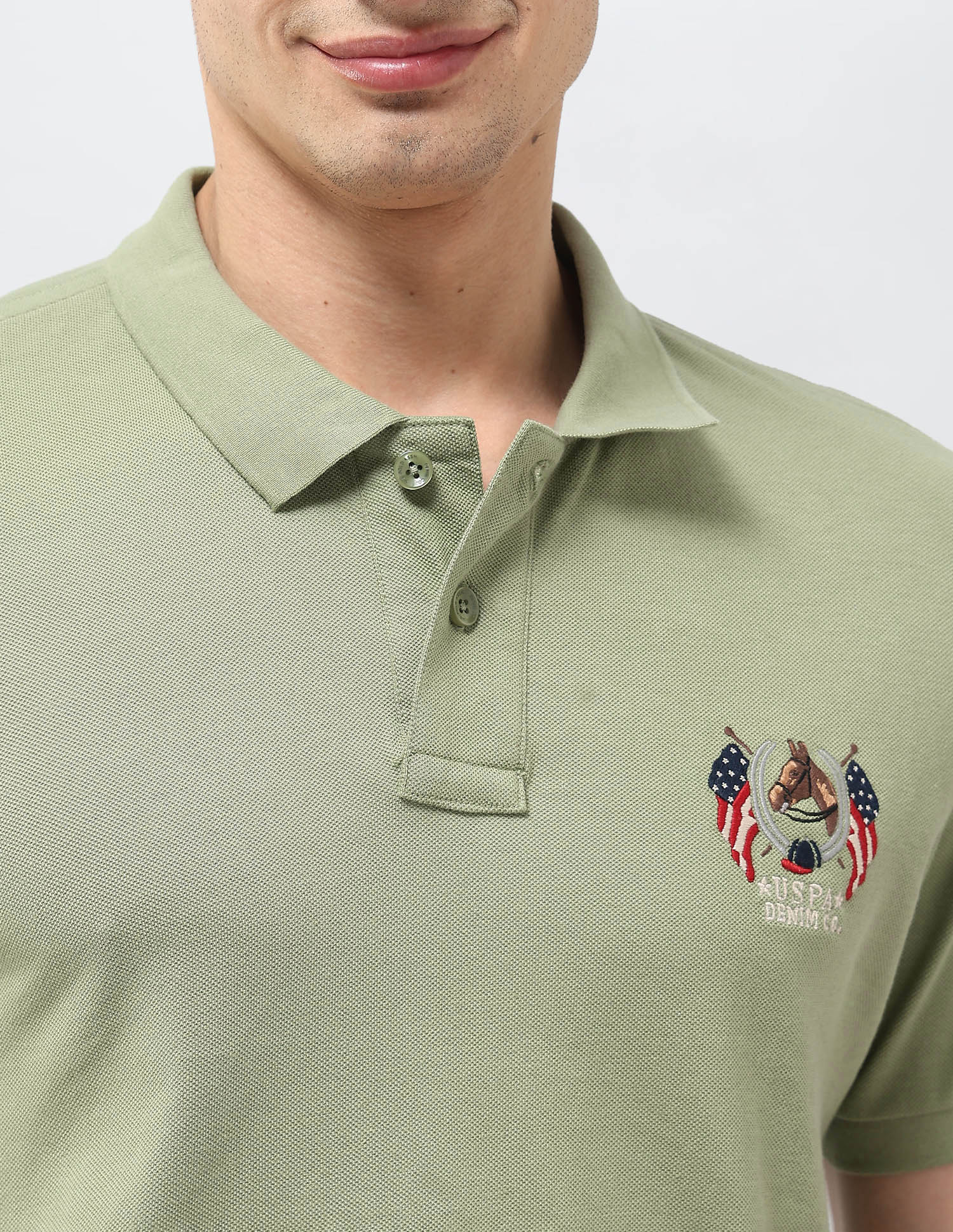 Solid Muscle Fit Polo Shirt - Image 7