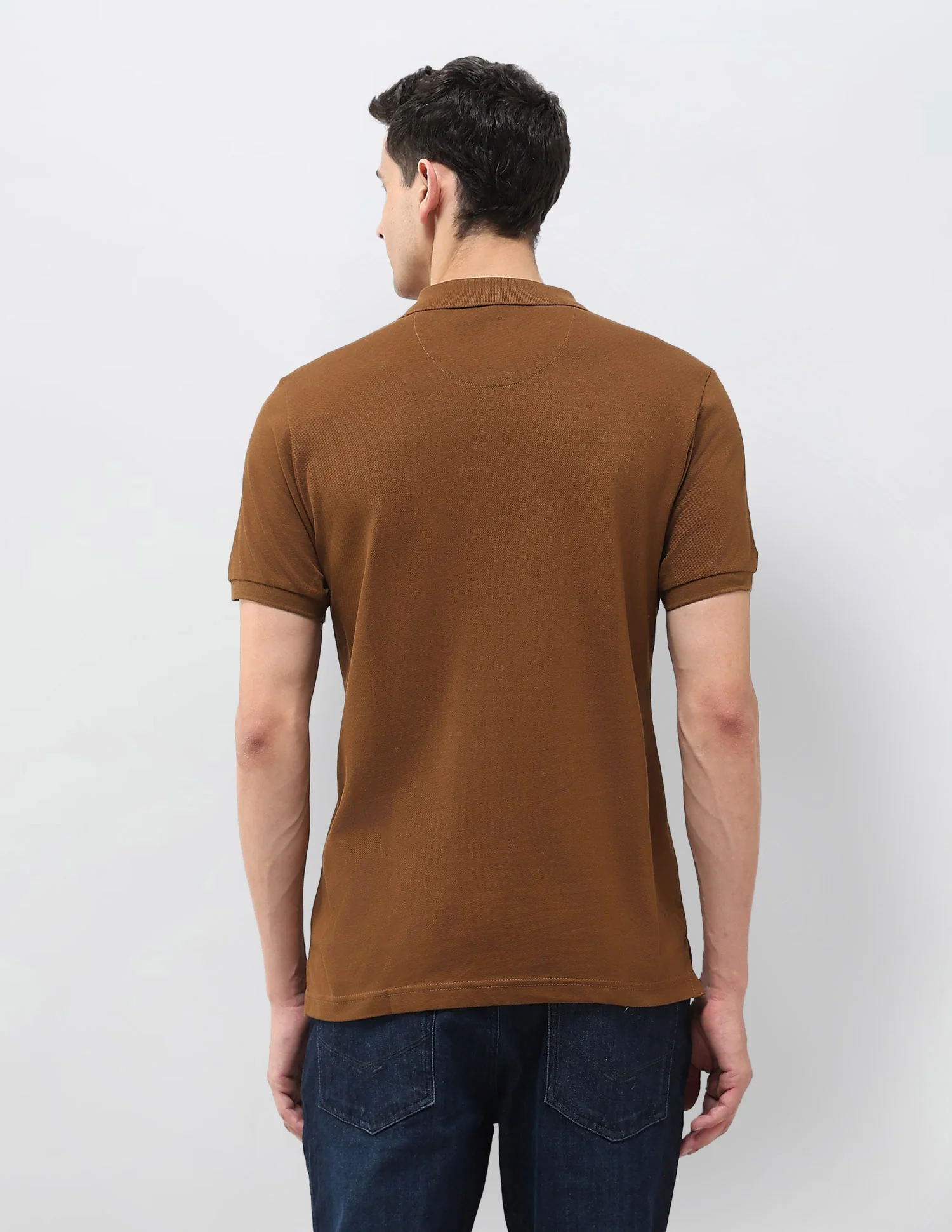 Solid Muscle Fit Polo Shirt - Image 5