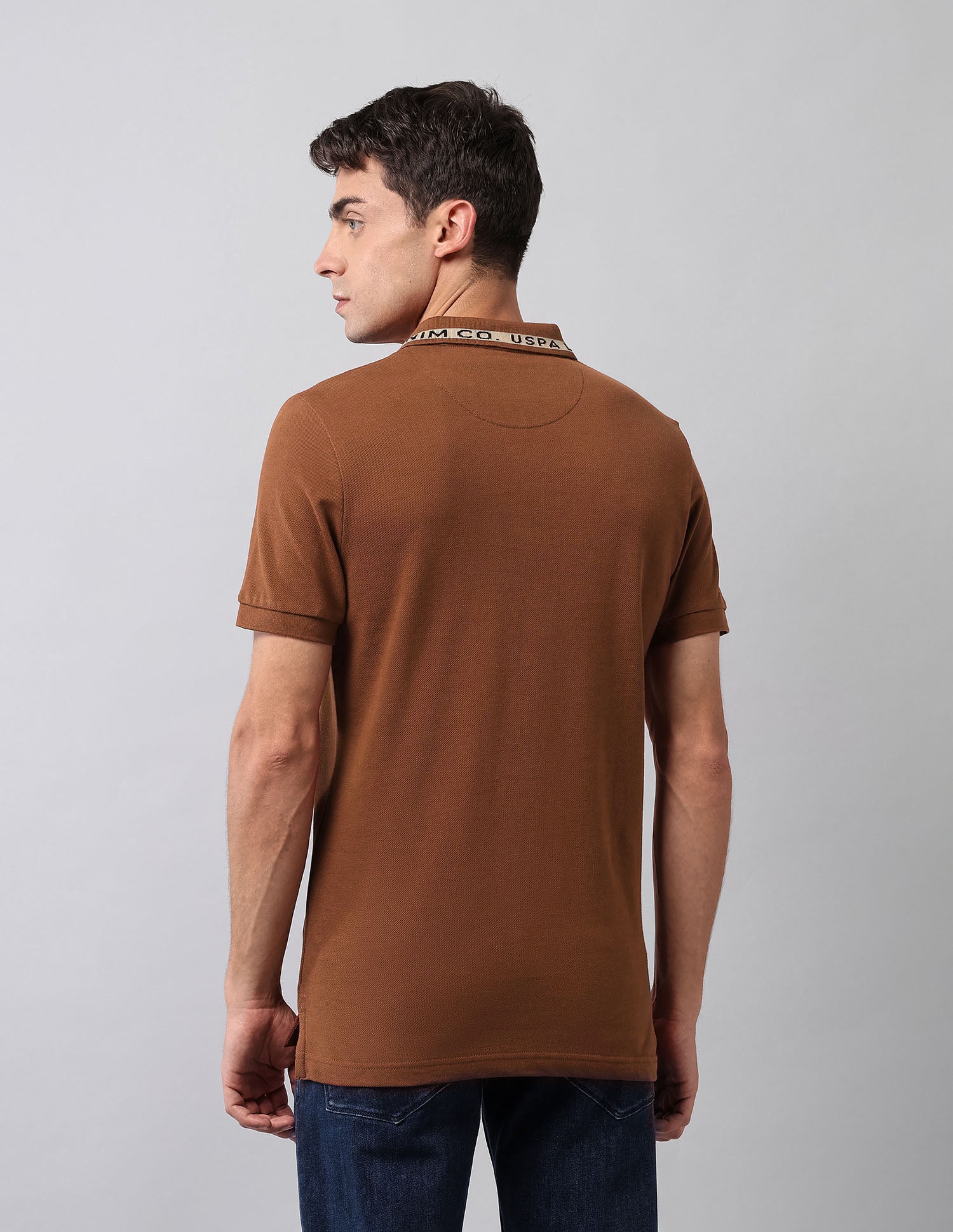 Solid Muscle Fit Polo Shirt - Image 5