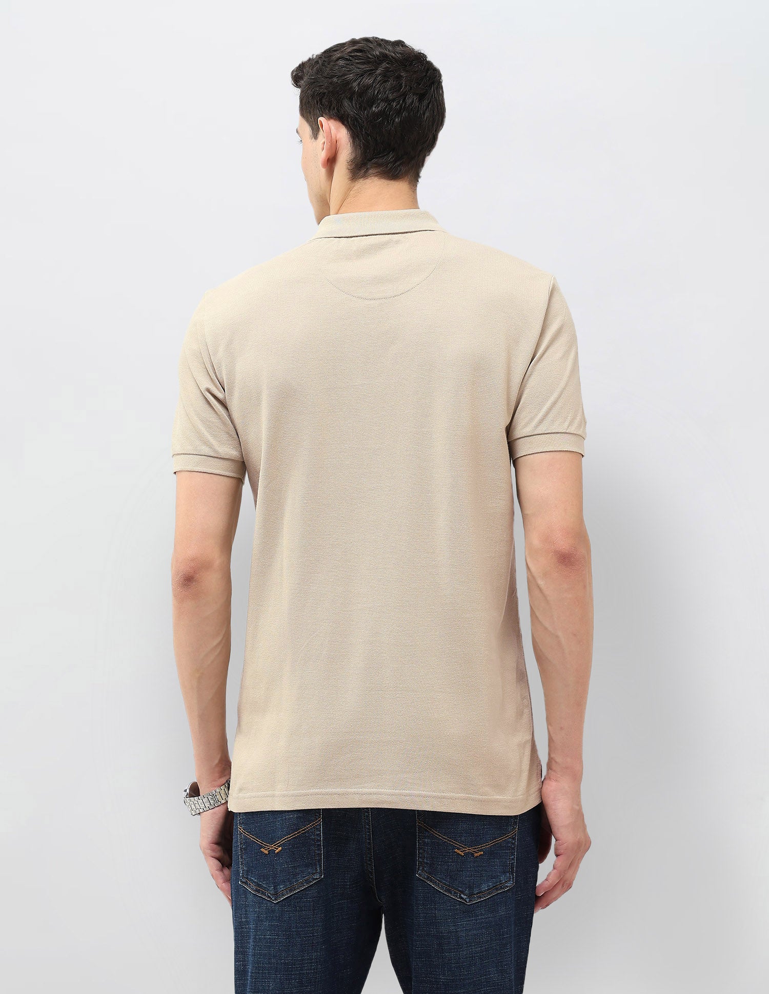 Solid Muscle Fit Polo Shirt - Image 5