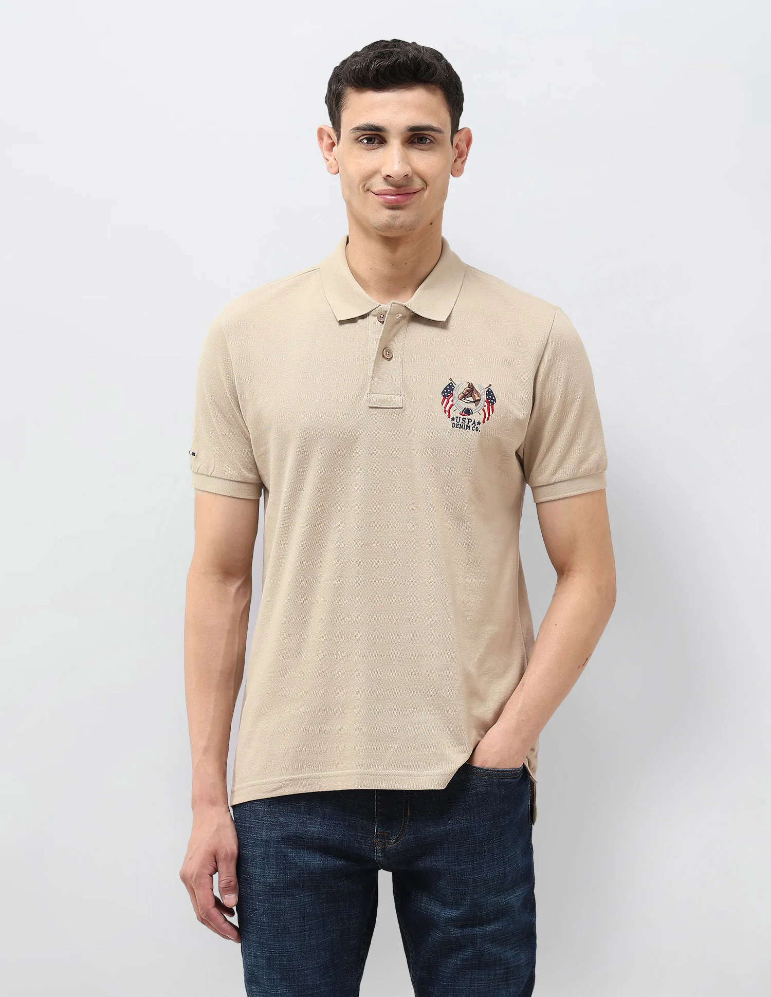 Solid Muscle Fit Polo Shirt - Image 6