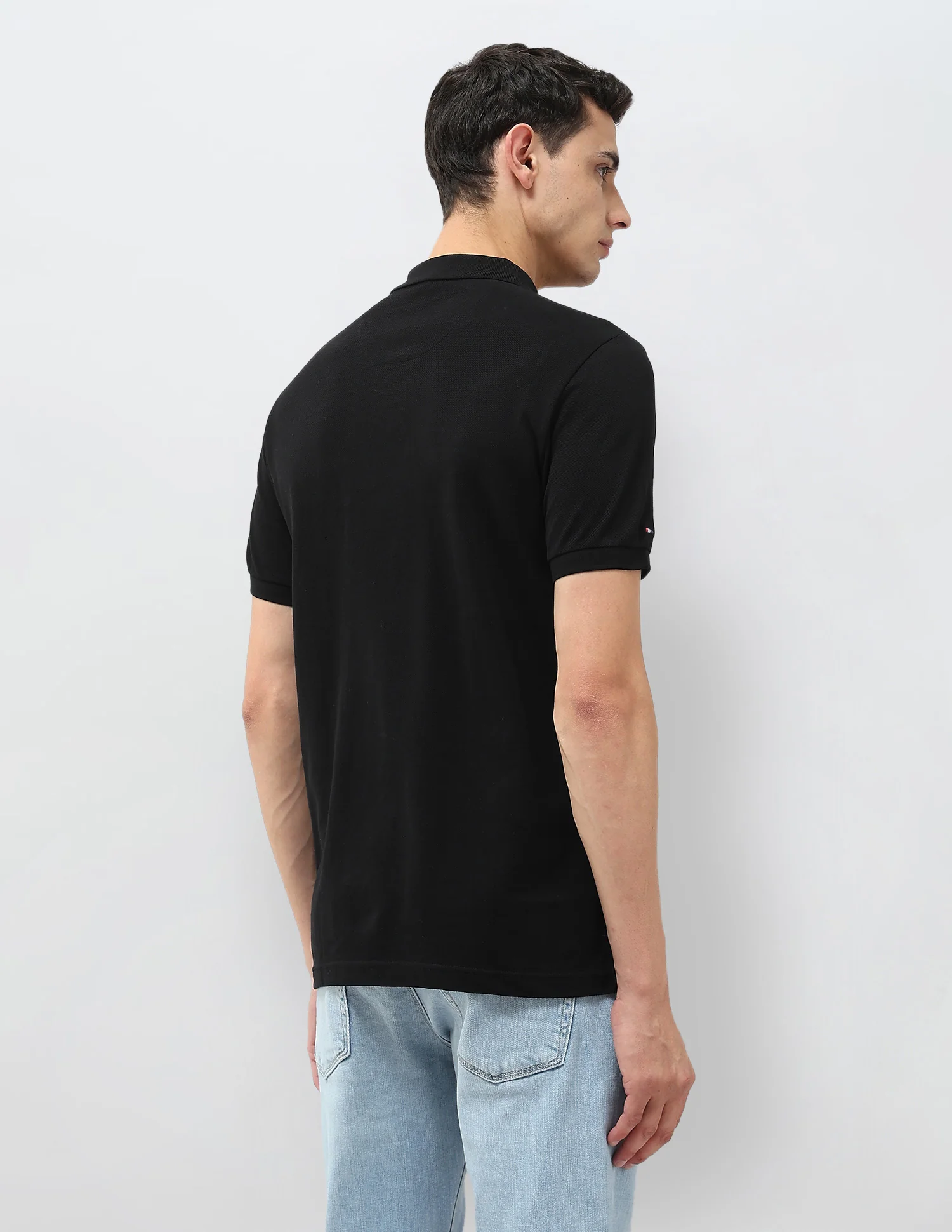 Solid Muscle Fit Polo Shirt - Image 5