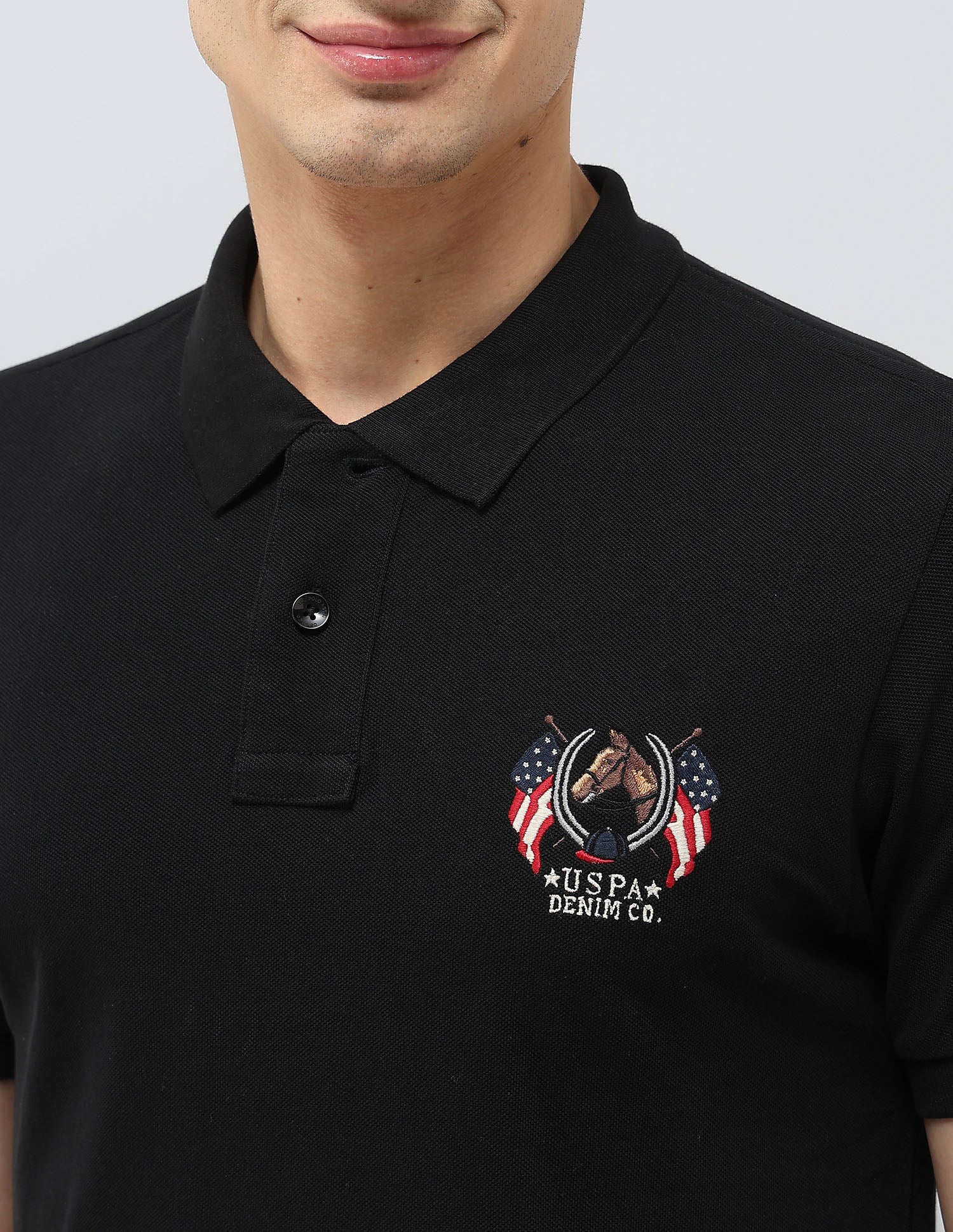 Solid Muscle Fit Polo Shirt - Image 7