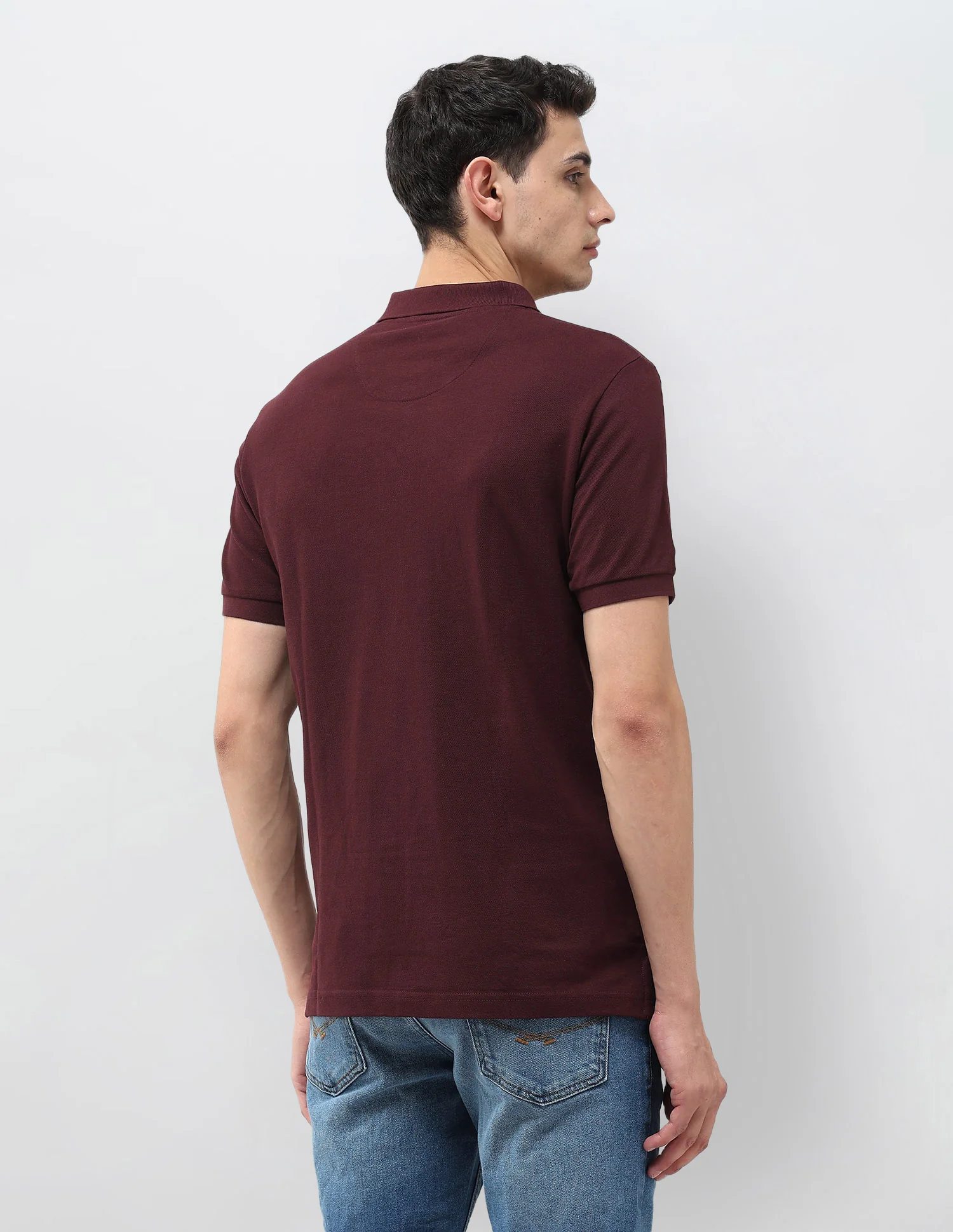 Solid Muscle Fit Polo Shirt - Image 5