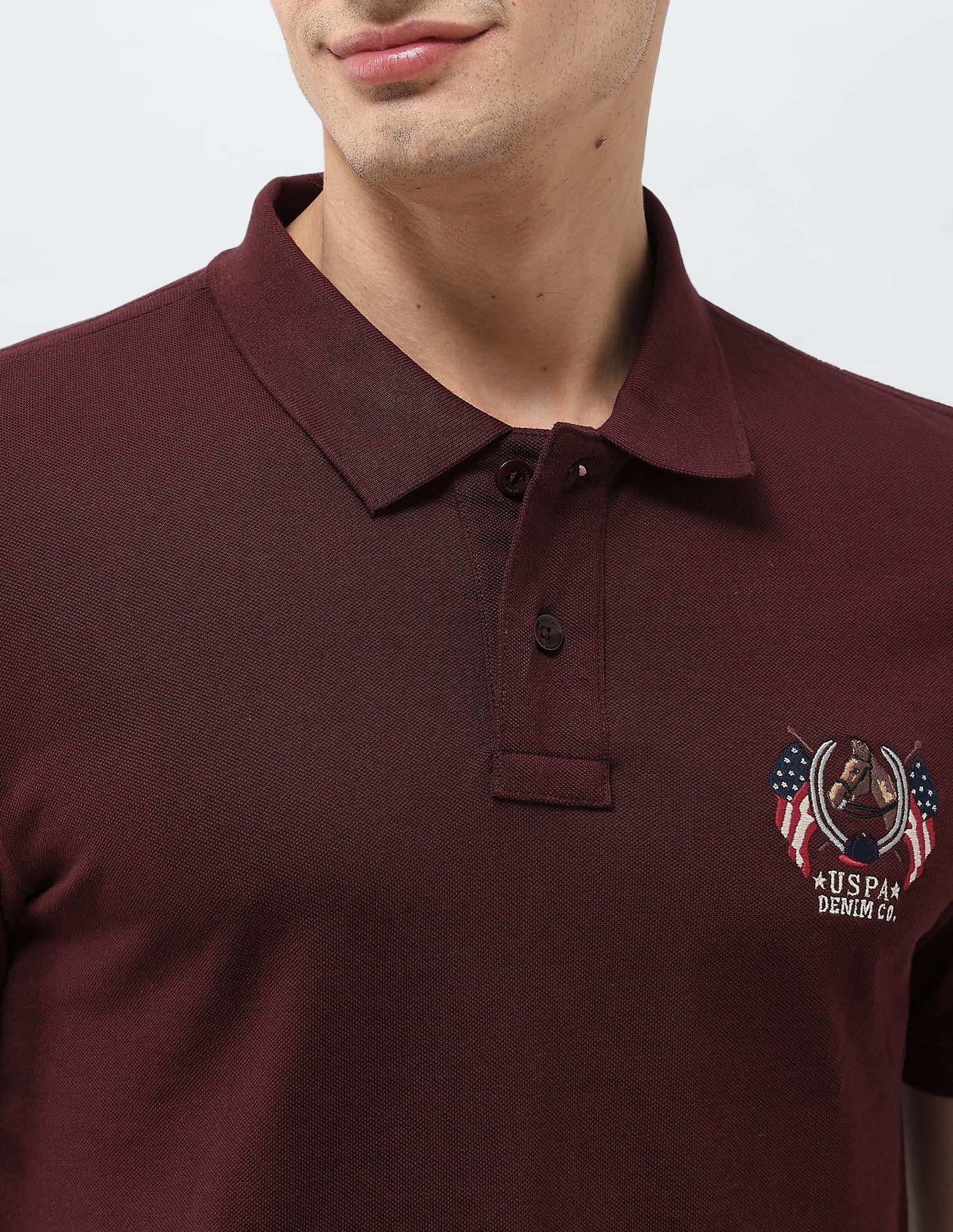 Solid Muscle Fit Polo Shirt - Image 7