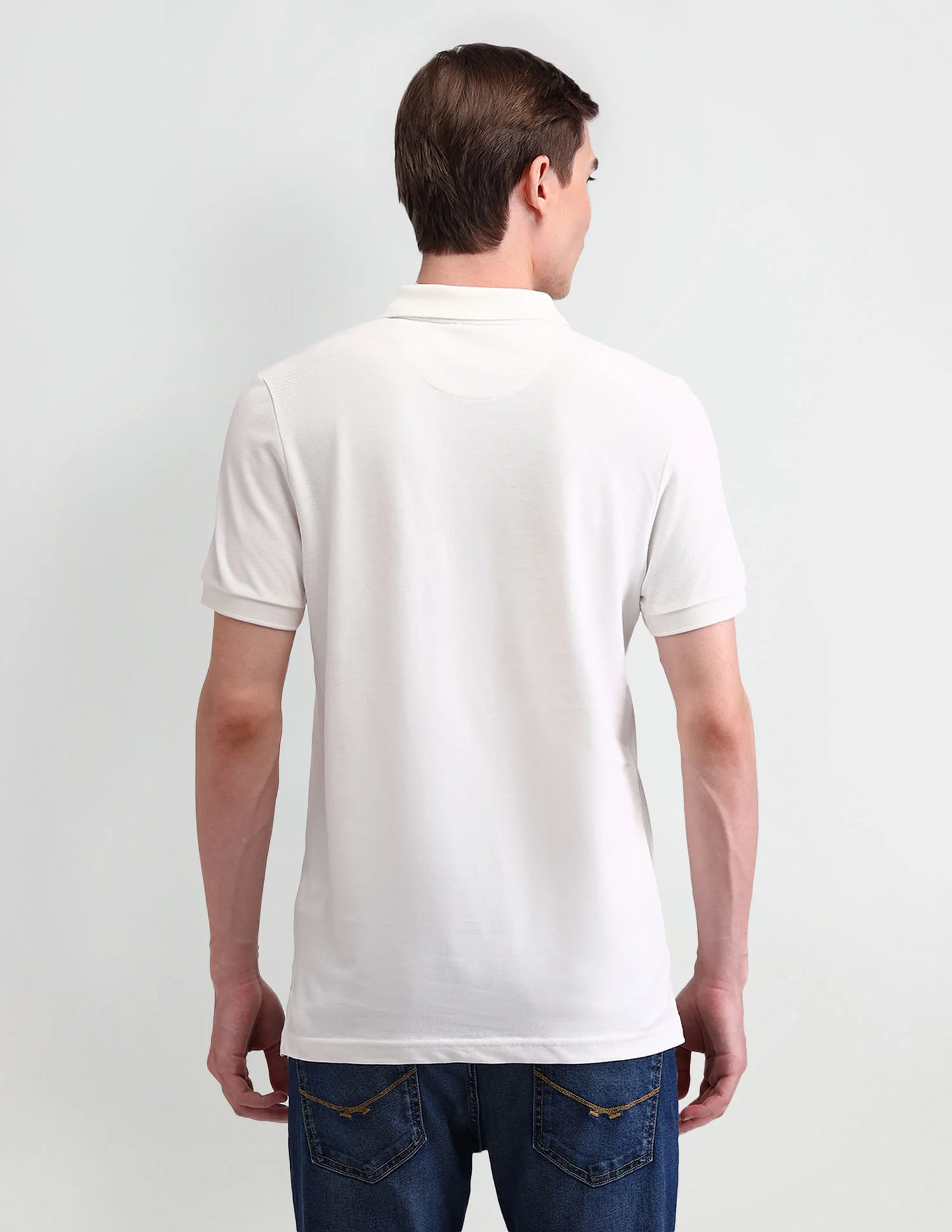 Solid Muscle Fit Polo Shirt - Image 5