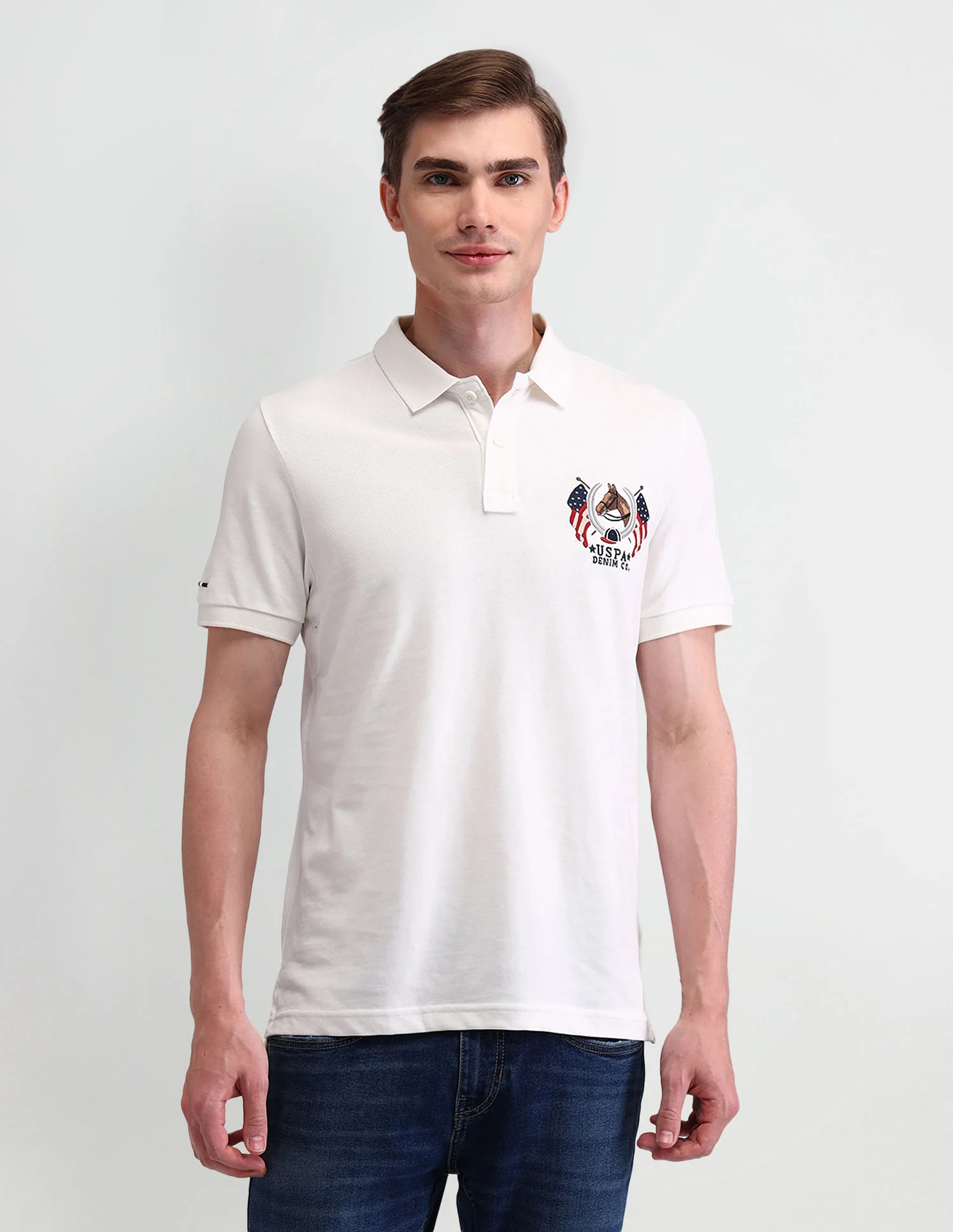 Solid Muscle Fit Polo Shirt - Image 6