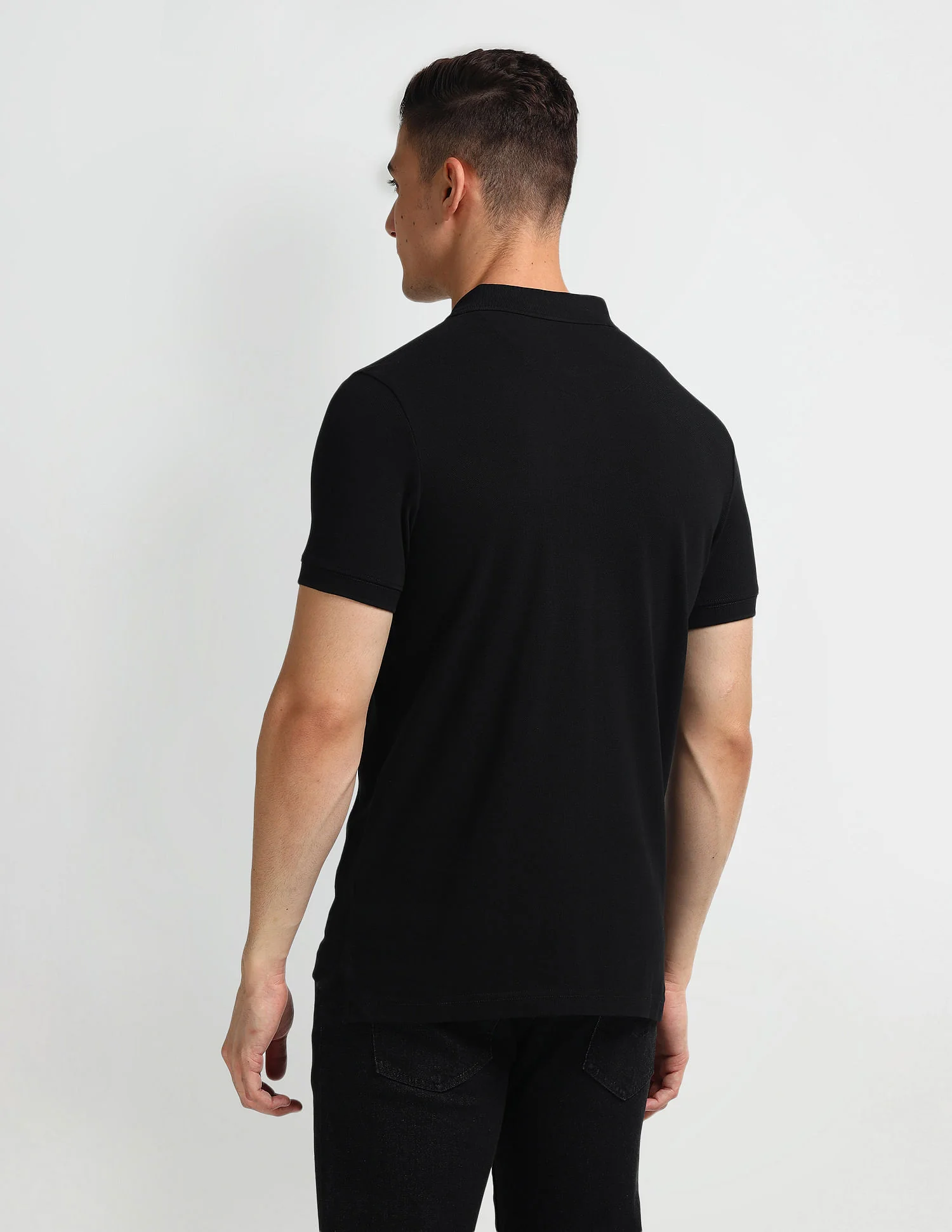 Solid Muscle Fit Polo Shirt - Image 5