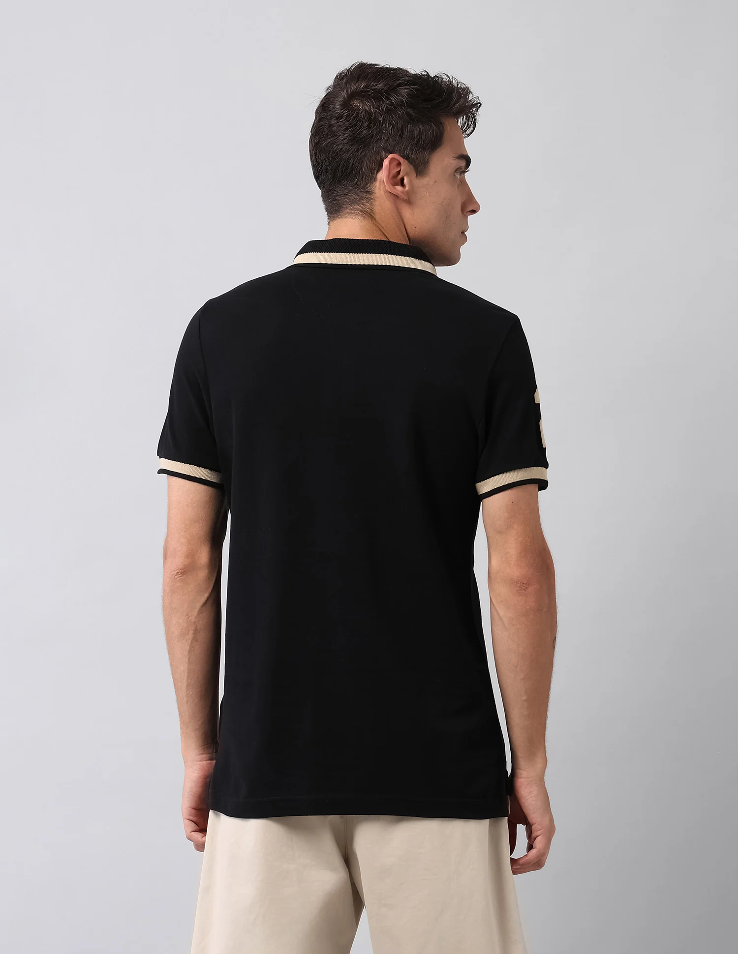 Solid Muscle Fit Polo Shirt - Image 5