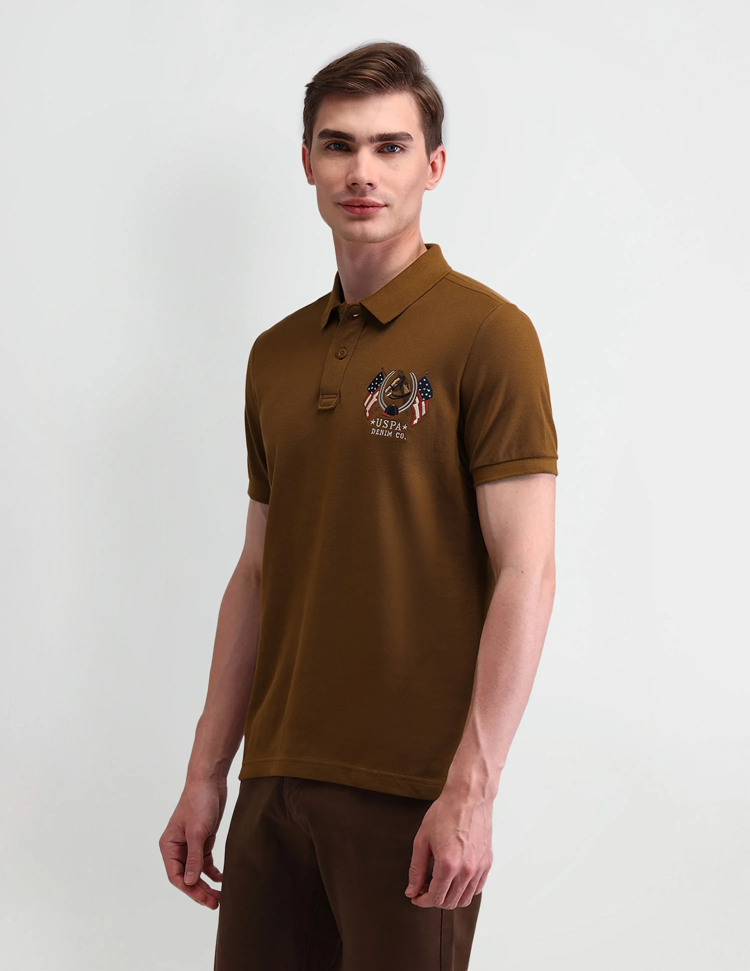 Solid Muscle Fit Polo Shirt - Image 4