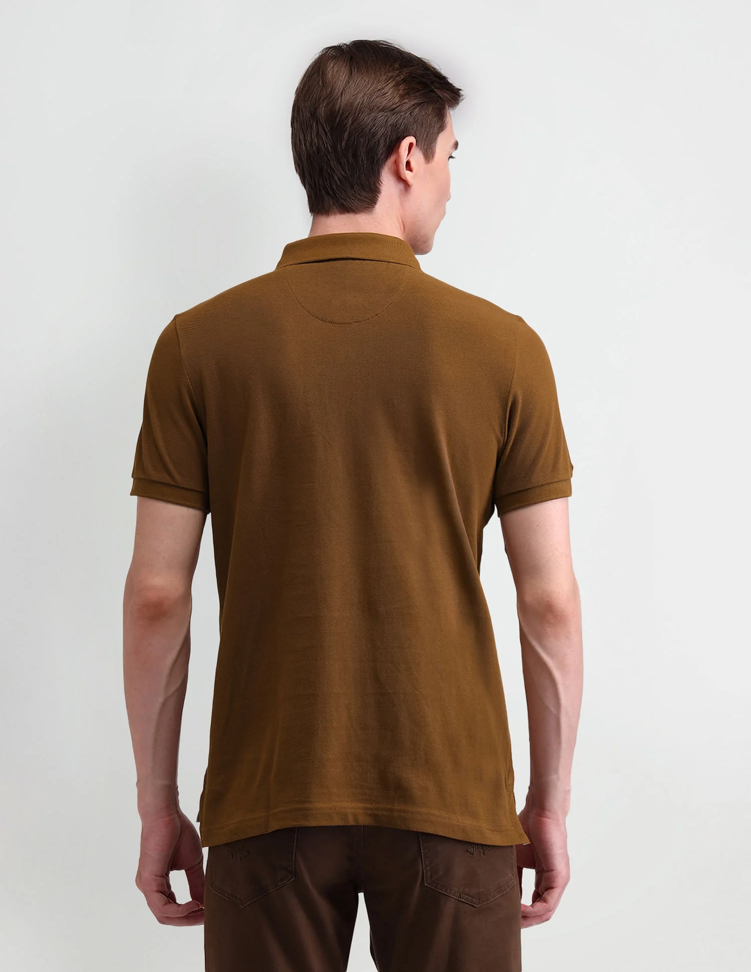 Solid Muscle Fit Polo Shirt - Image 5