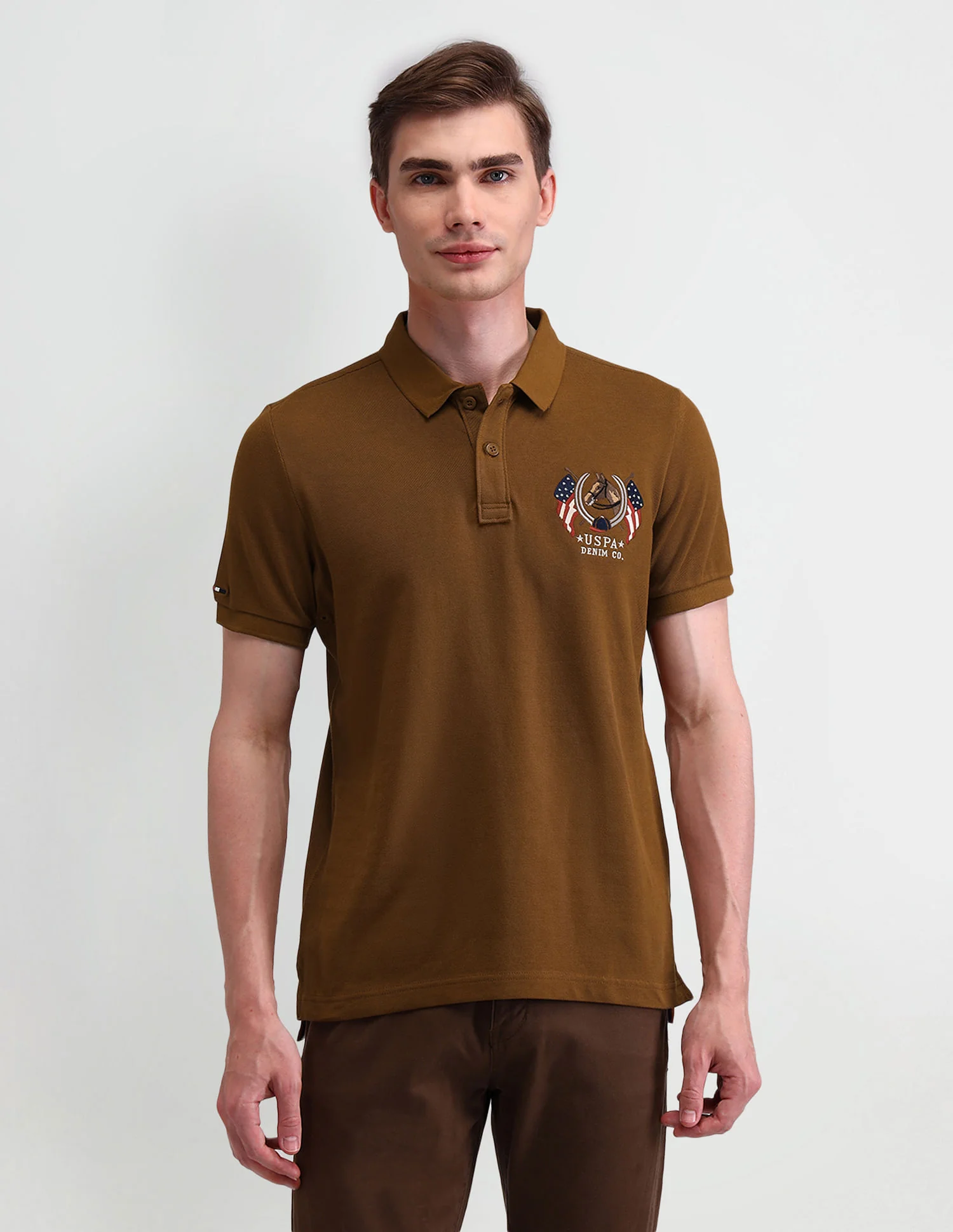 Solid Muscle Fit Polo Shirt - Image 6