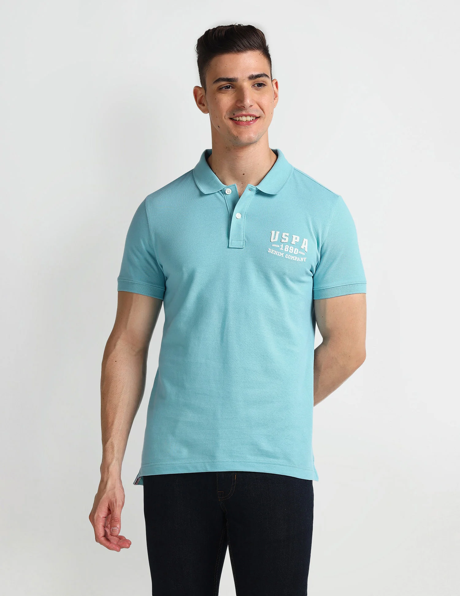 Solid Muscle Fit Polo Shirt - Image 6