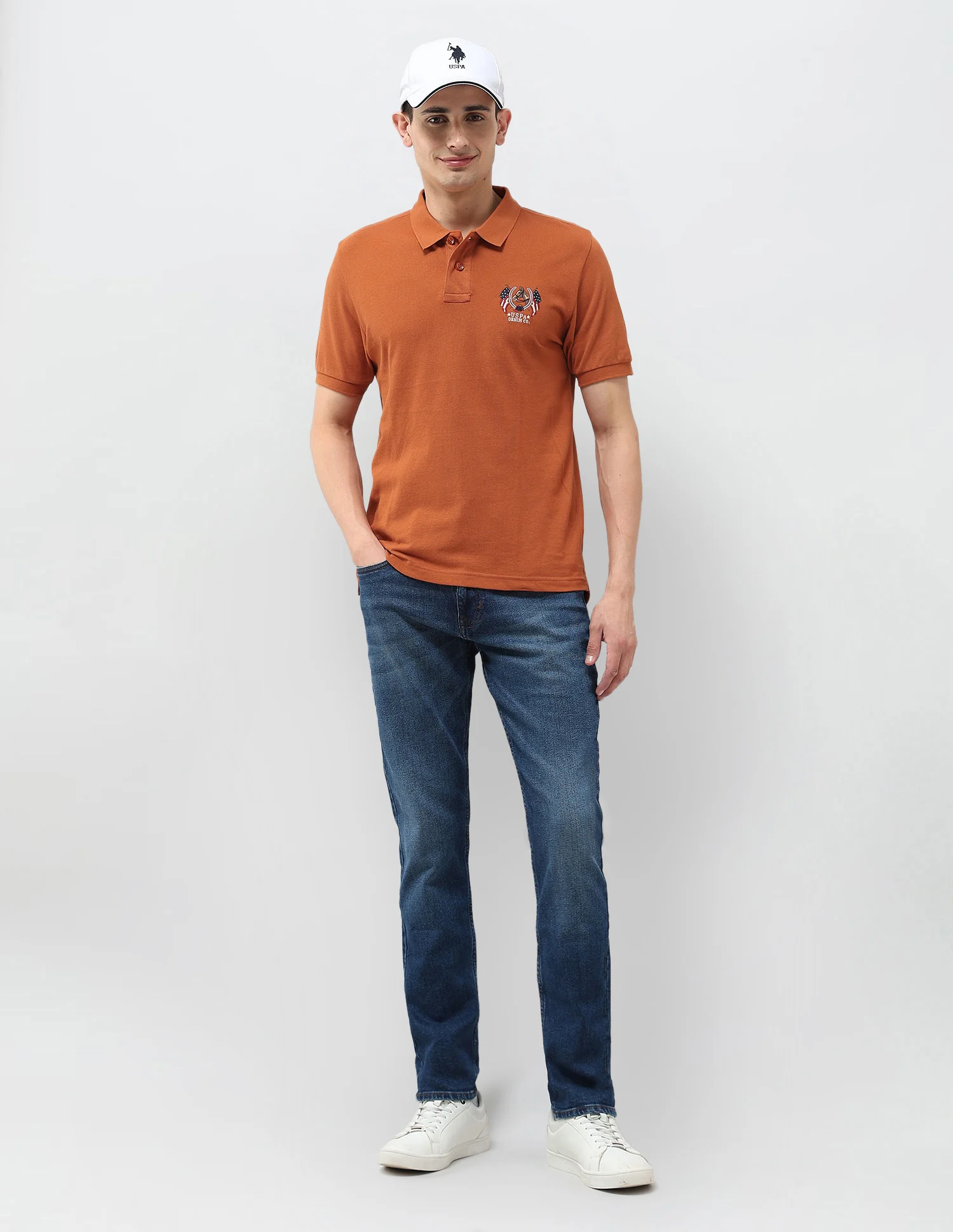 Solid Muscle Fit Polo Shirt - Image 3