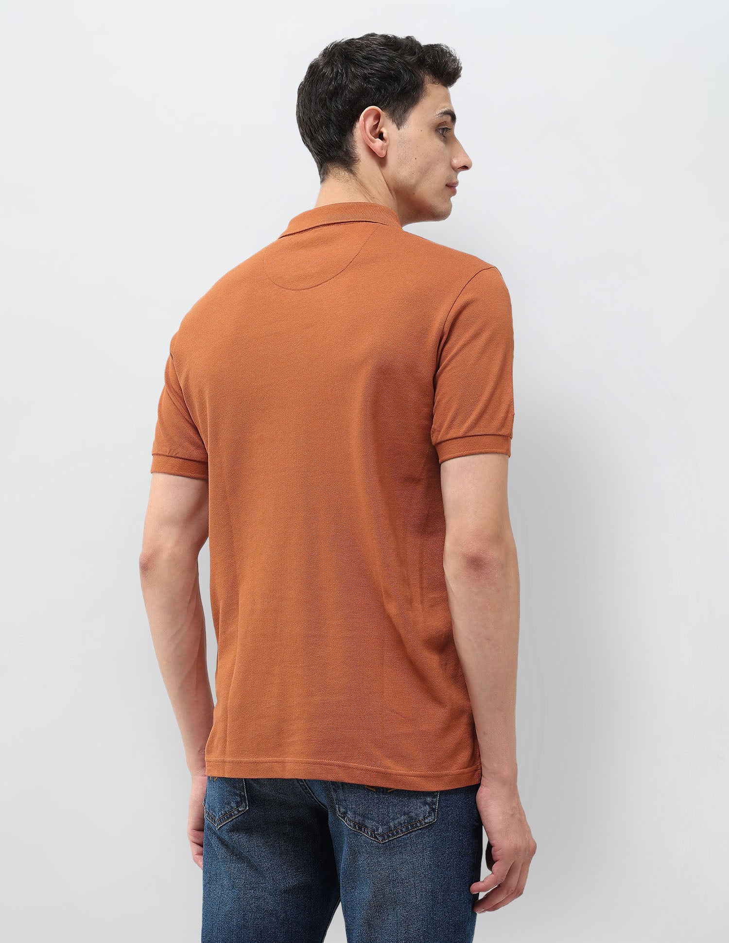 Solid Muscle Fit Polo Shirt - Image 5