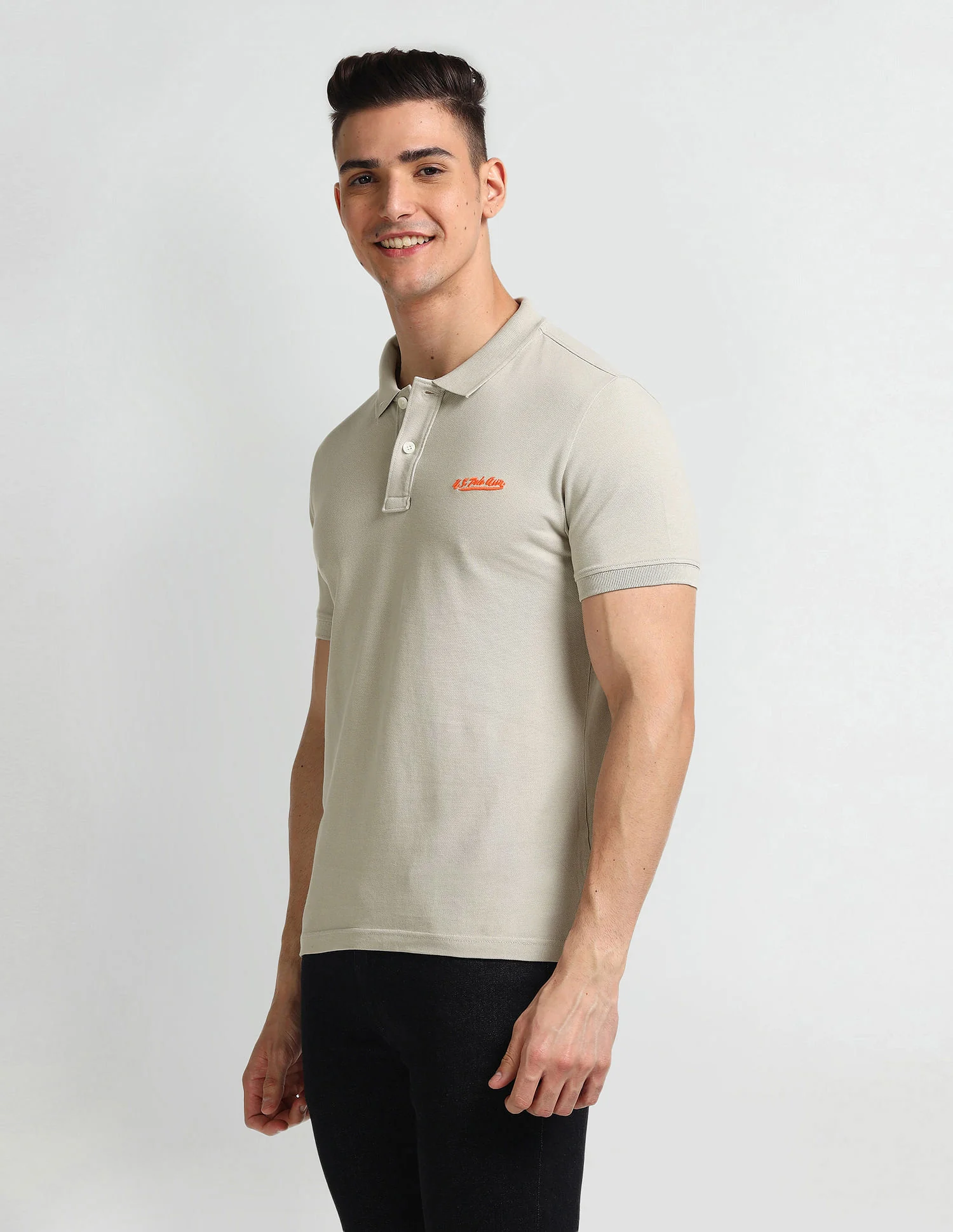 Solid Muscle Fit Polo Shirt - Image 4