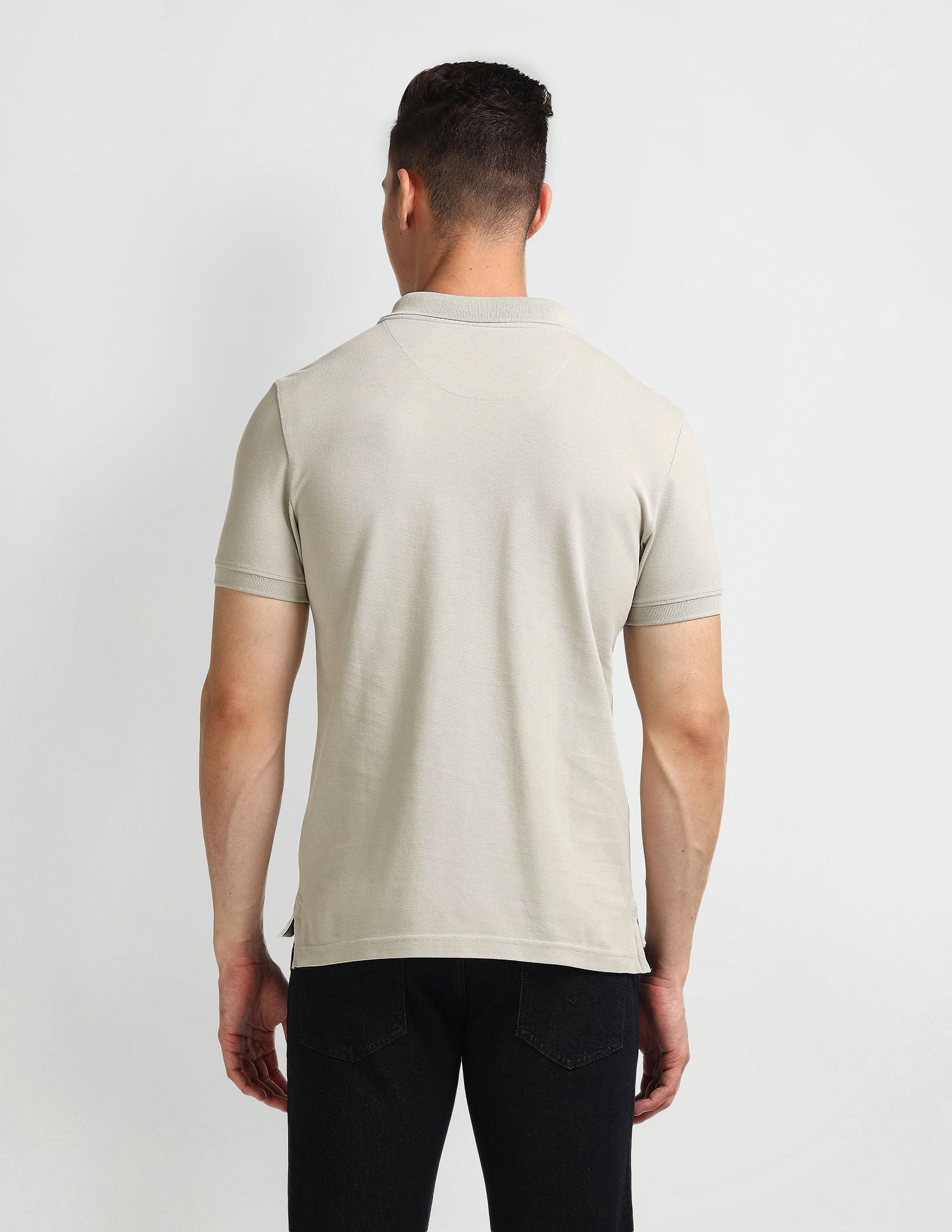 Solid Muscle Fit Polo Shirt - Image 5