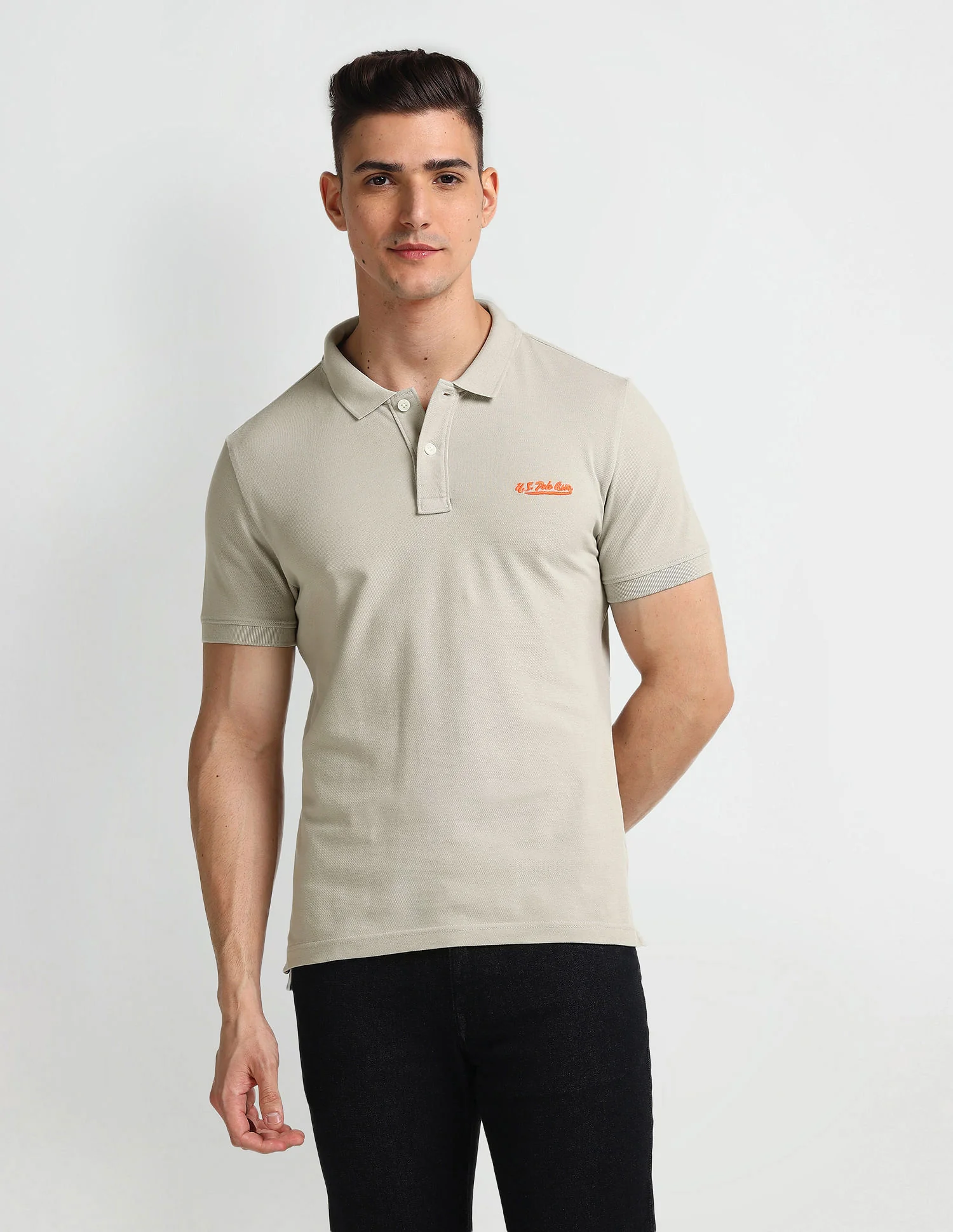 Solid Muscle Fit Polo Shirt - Image 6