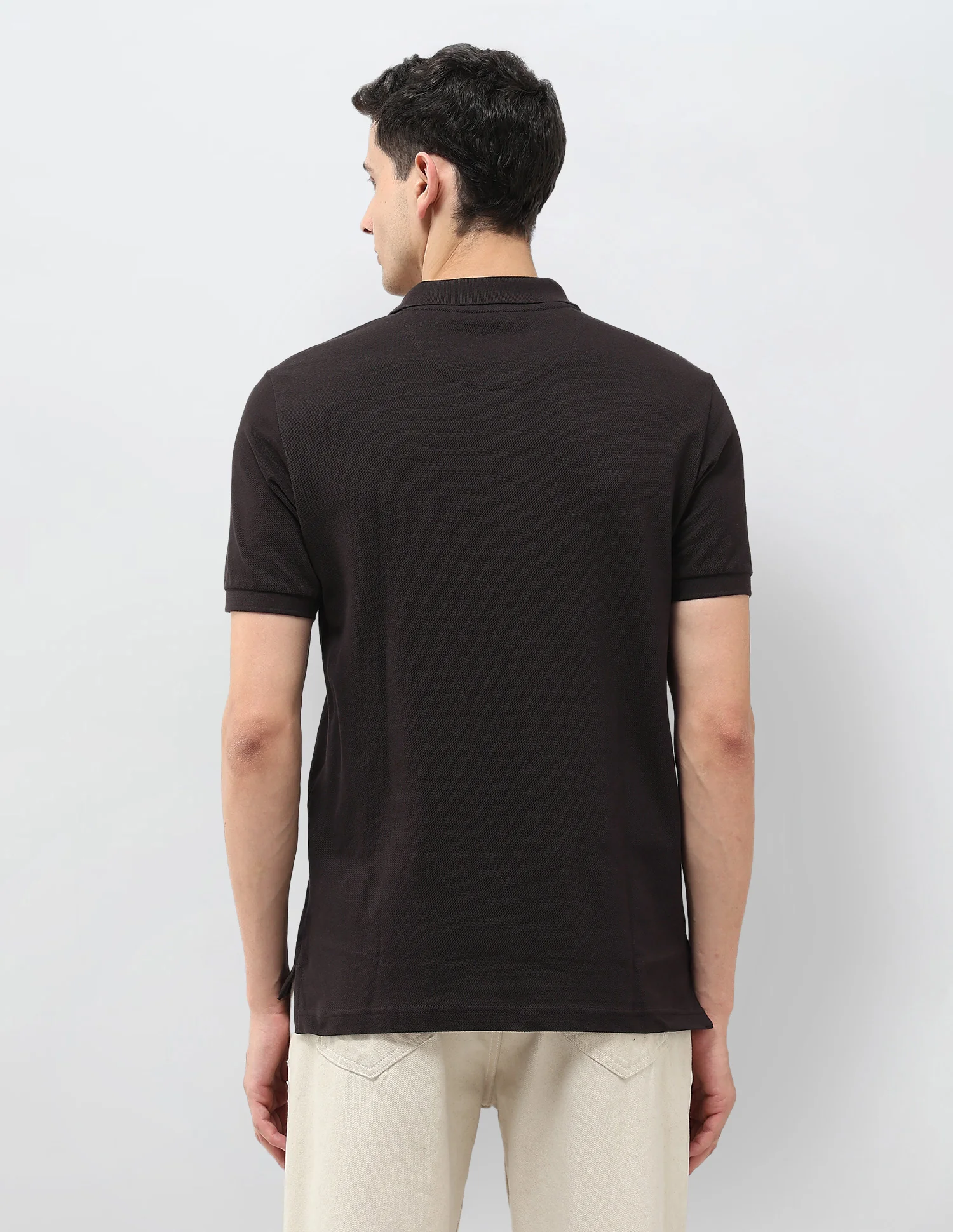 Solid Muscle Fit Polo Shirt - Image 5