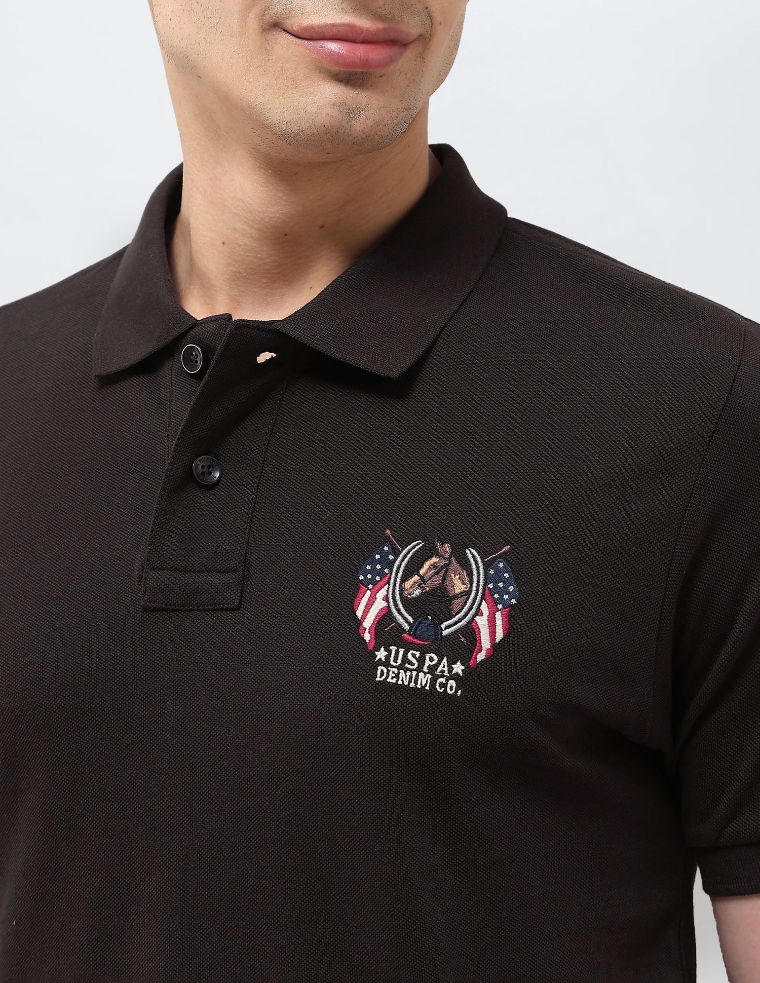 Solid Muscle Fit Polo Shirt - Image 7