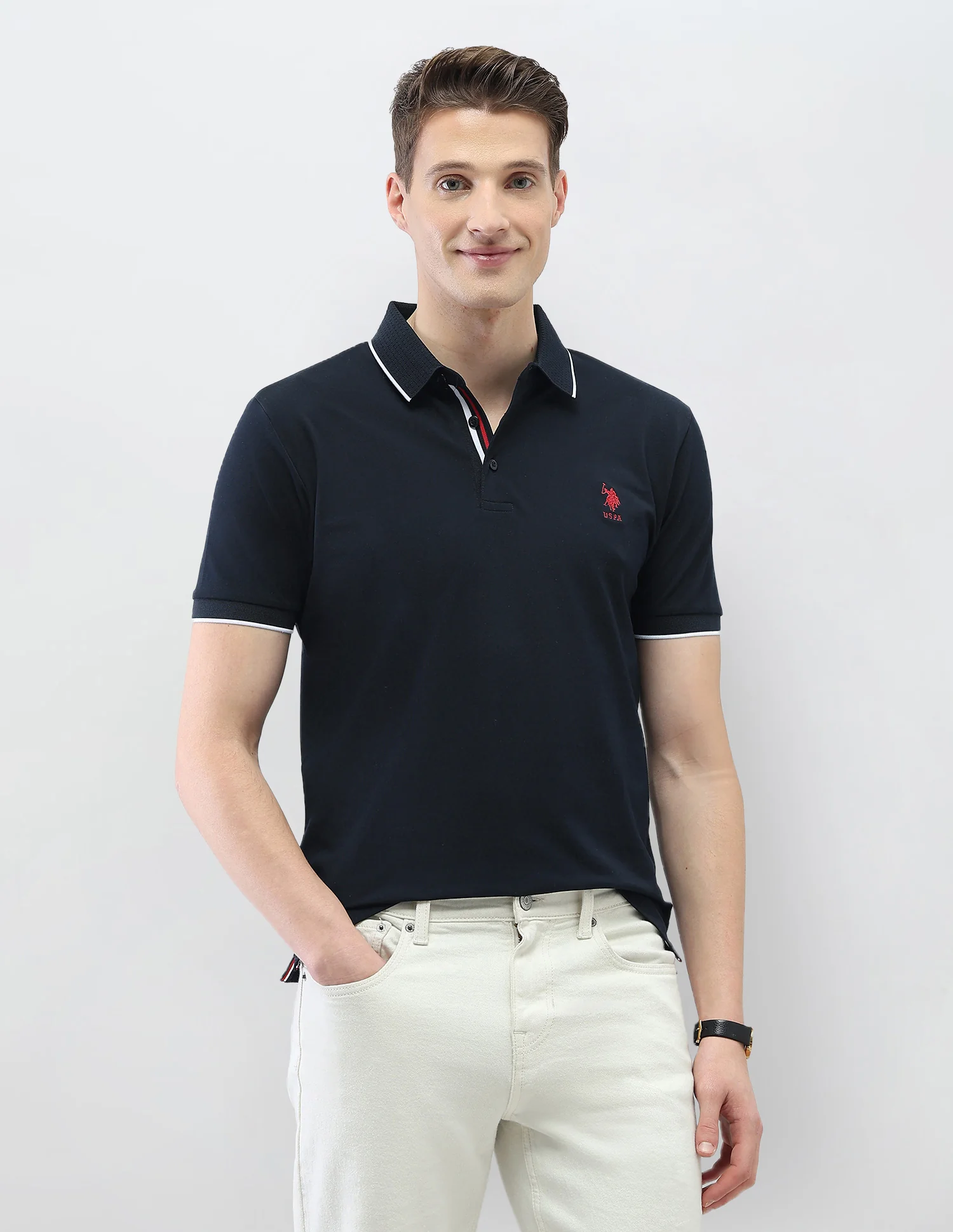 Solid New Port Marina Polo Shirt