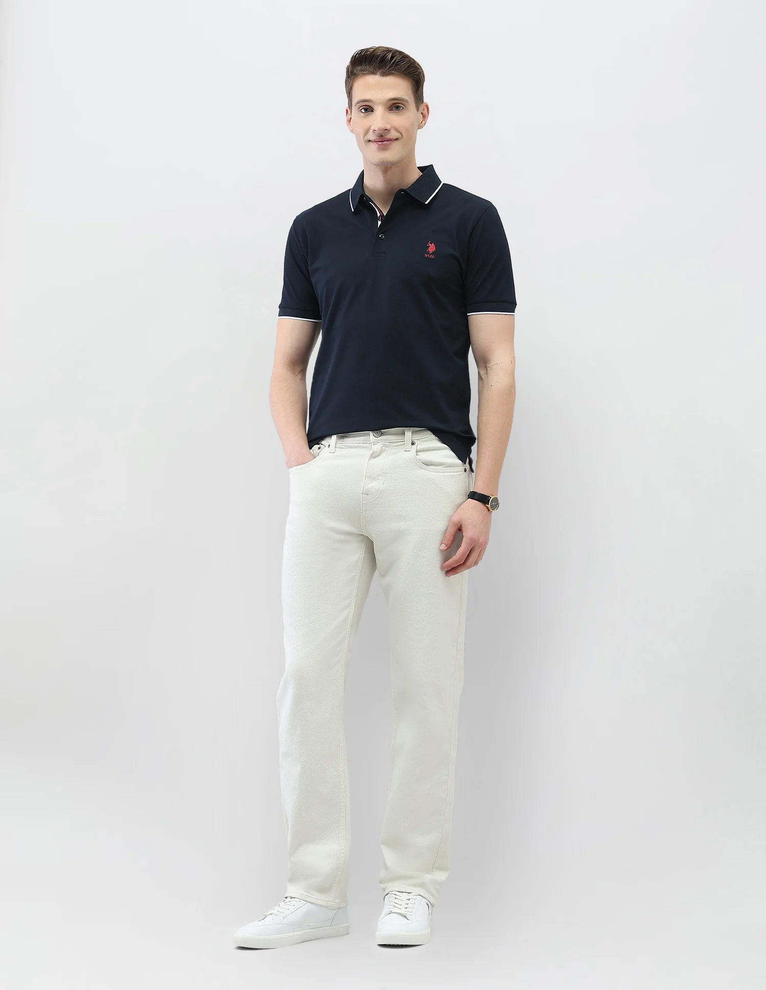 Solid New Port Marina Polo Shirt - Image 3