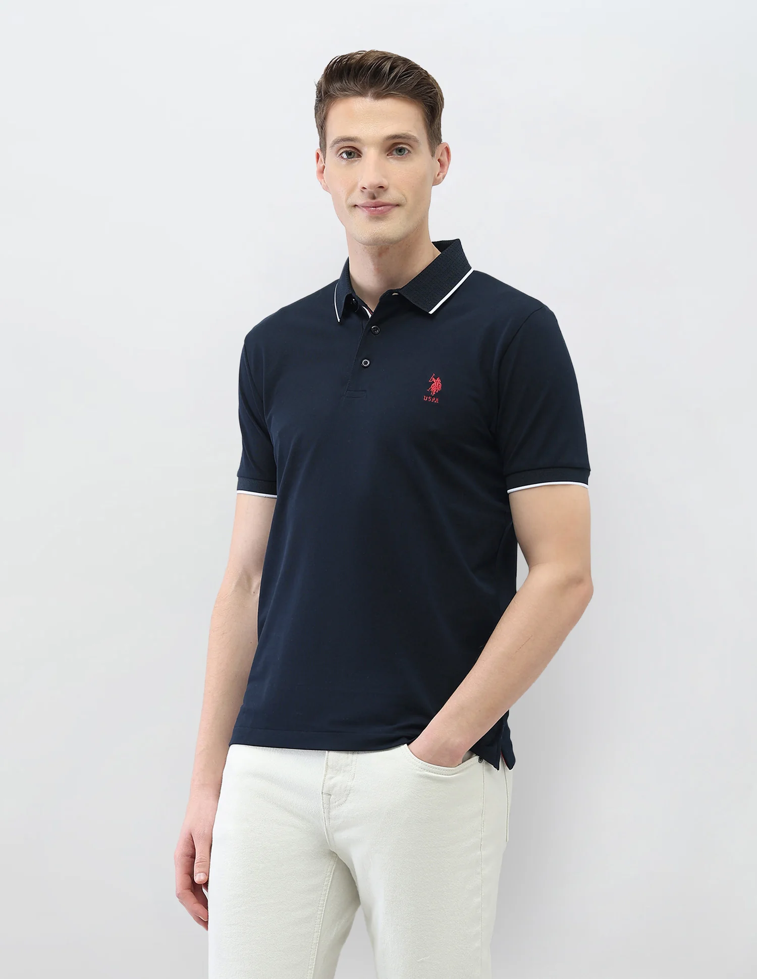 Solid New Port Marina Polo Shirt - Image 4