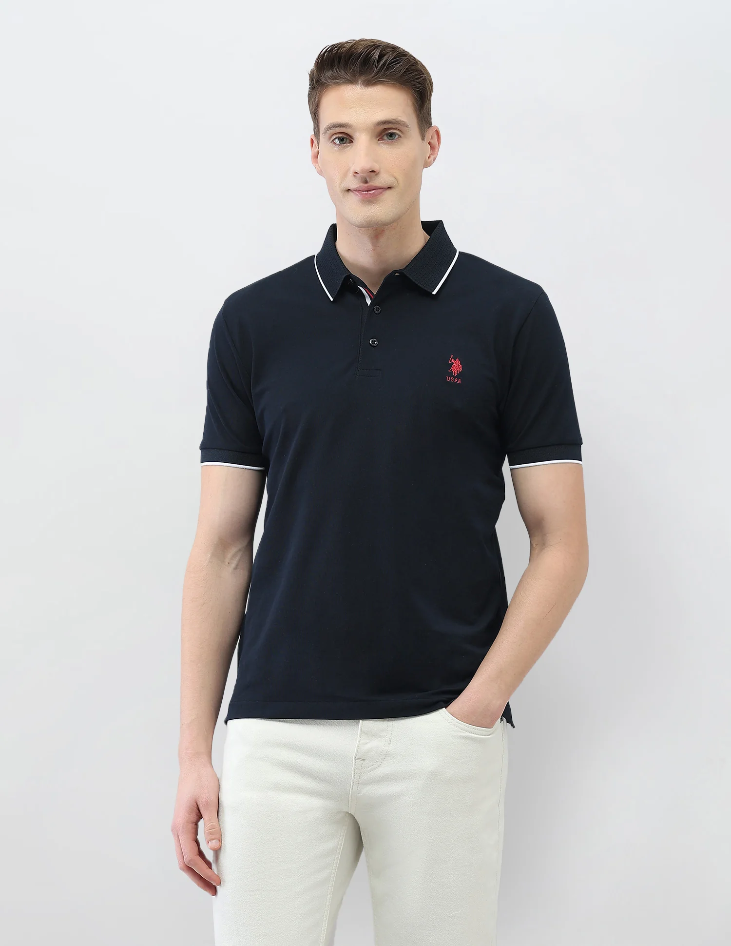 Solid New Port Marina Polo Shirt - Image 6