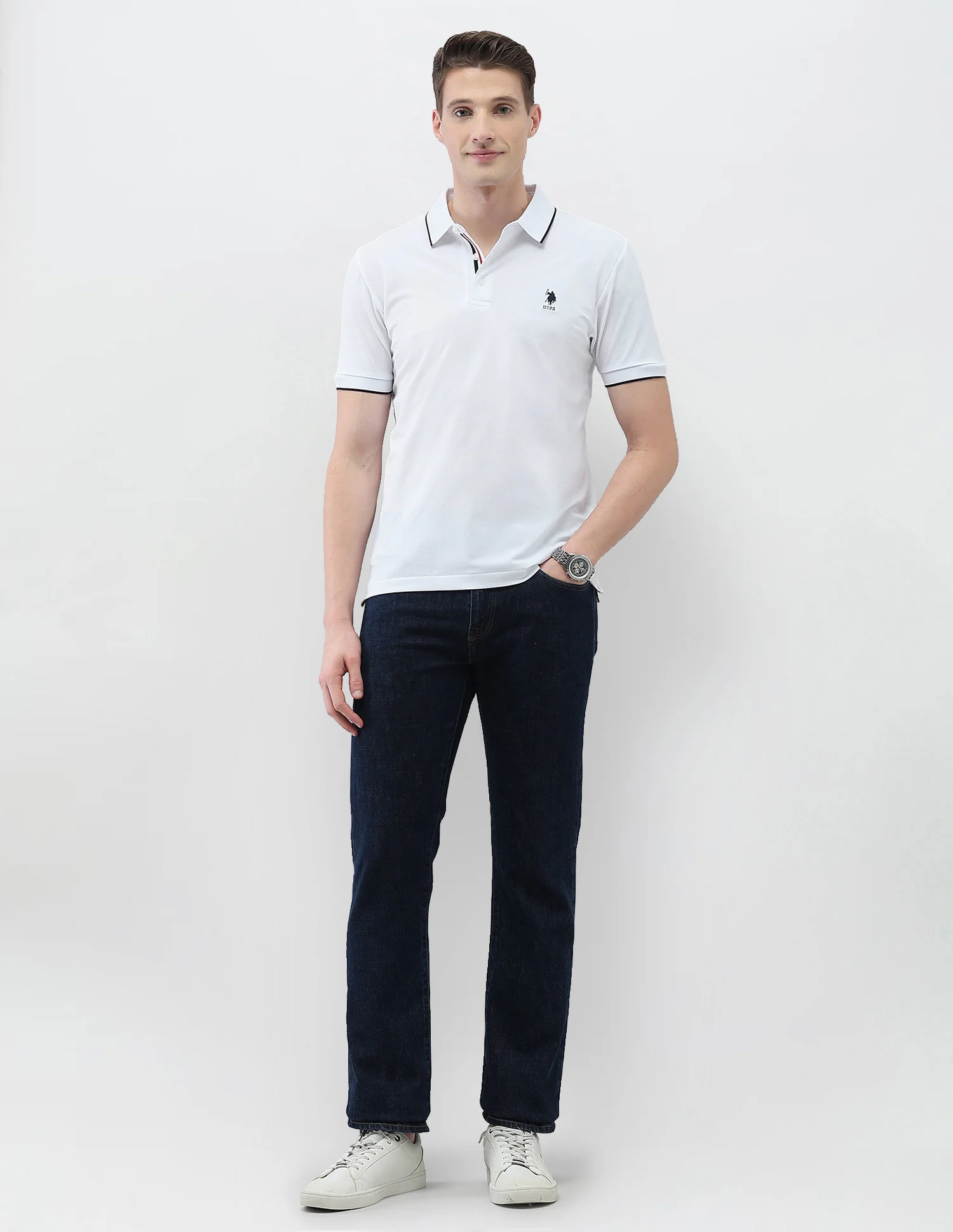 Solid New Port Marina Polo Shirt - Image 3