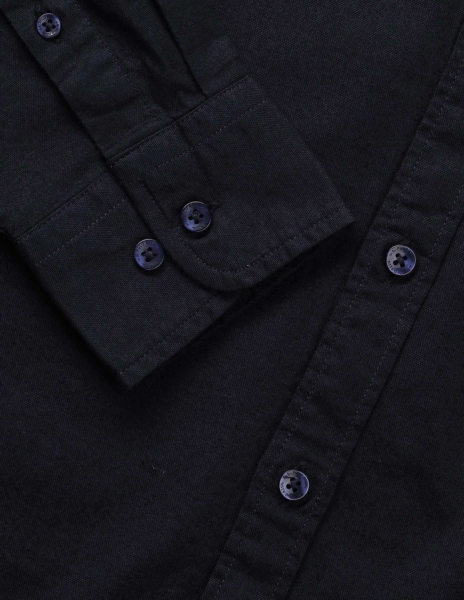 Solid Oxford Stretch Button Down Shirt - Image 8