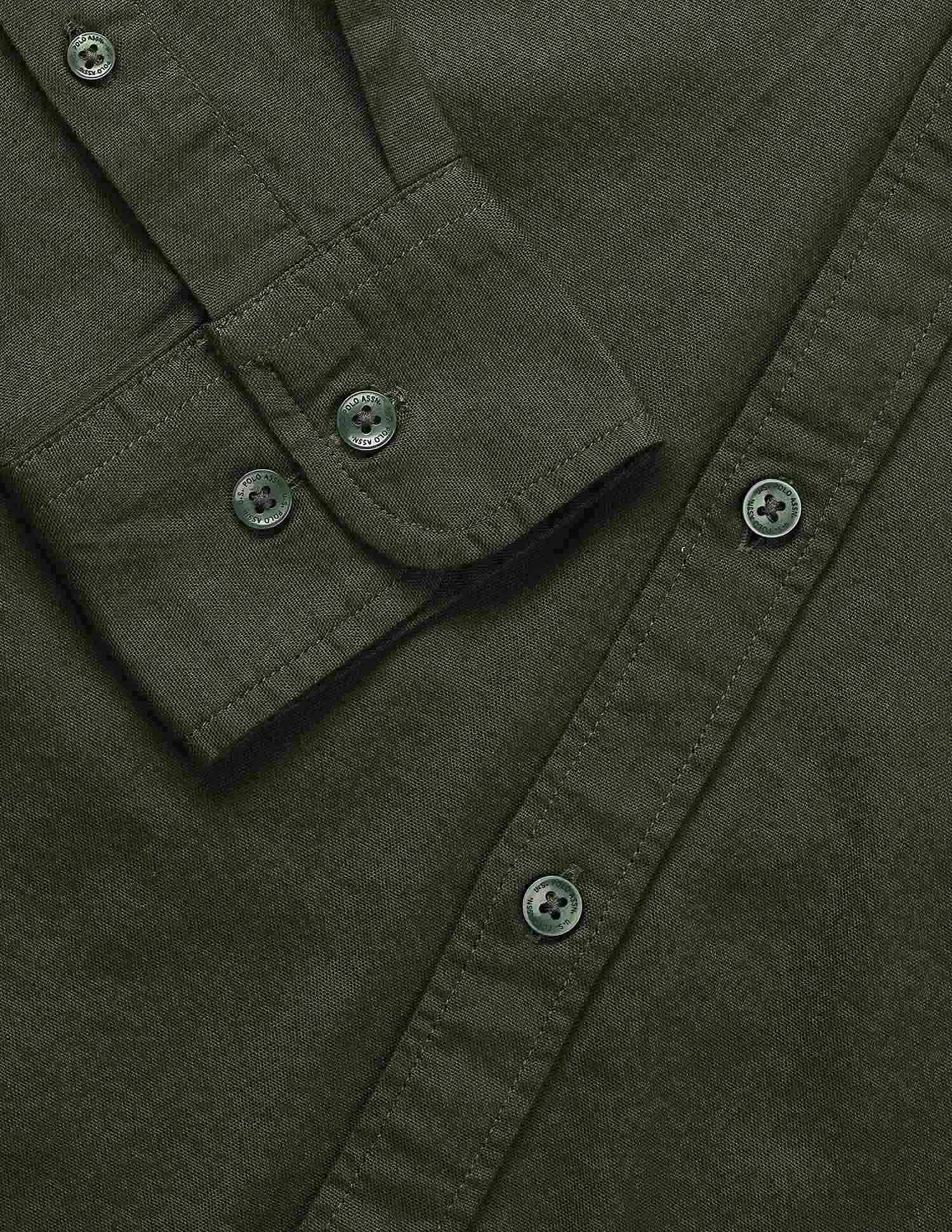 Solid Oxford Stretch Button Down Shirt - Image 8