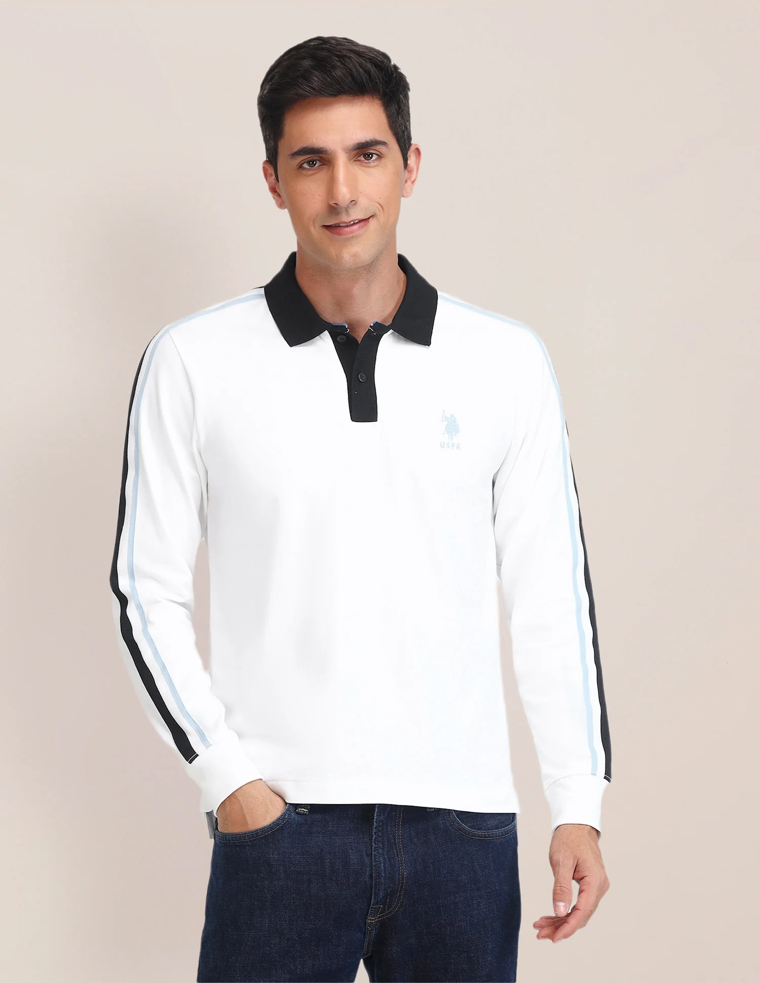 Solid Pattern Slim Fit Polo Shirt - Image 6