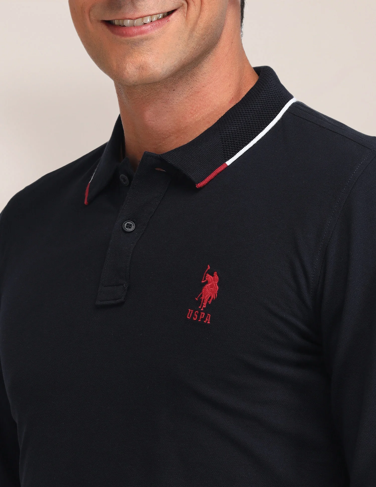 Solid Pattern Slim Fit Polo Shirt - Image 7