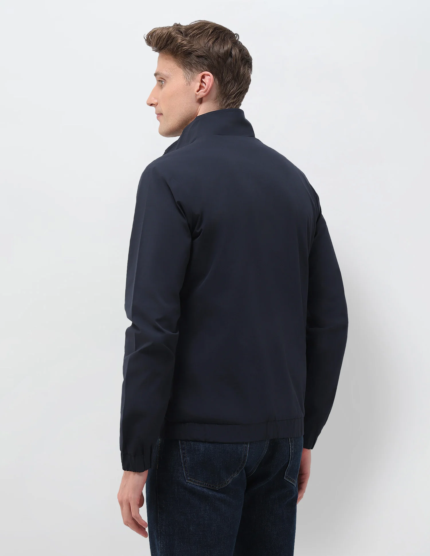 Solid Pattern Windcheater Jacket - Image 5