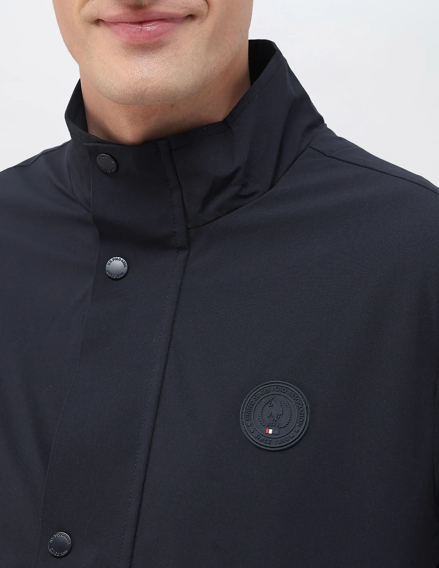 Solid Pattern Windcheater Jacket - Image 7
