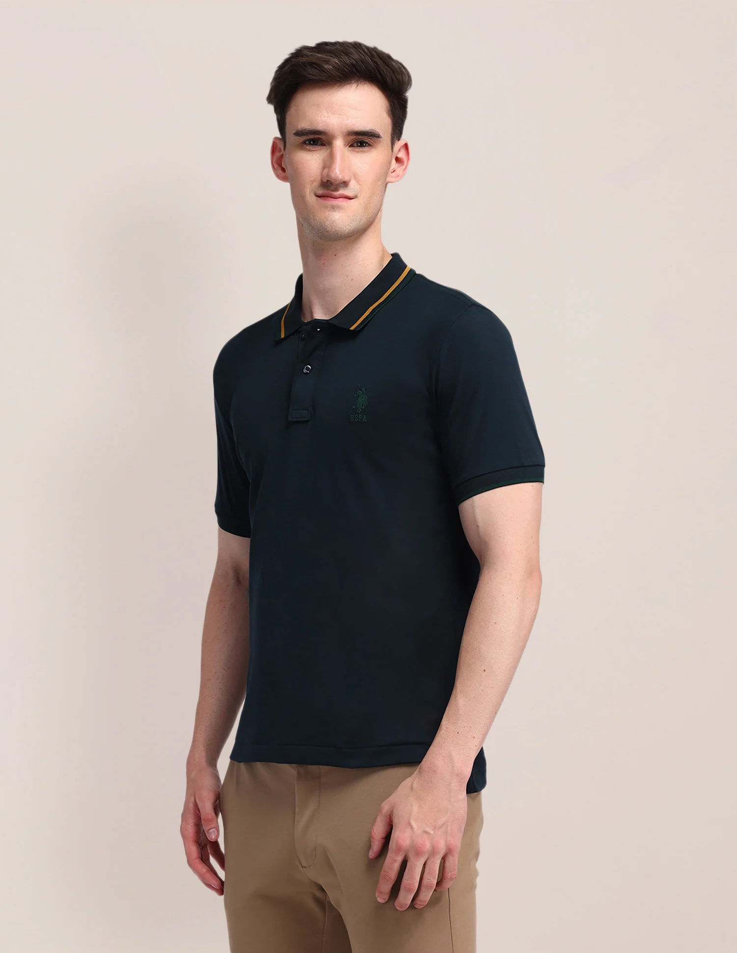 Solid Polo Shirt - Image 4